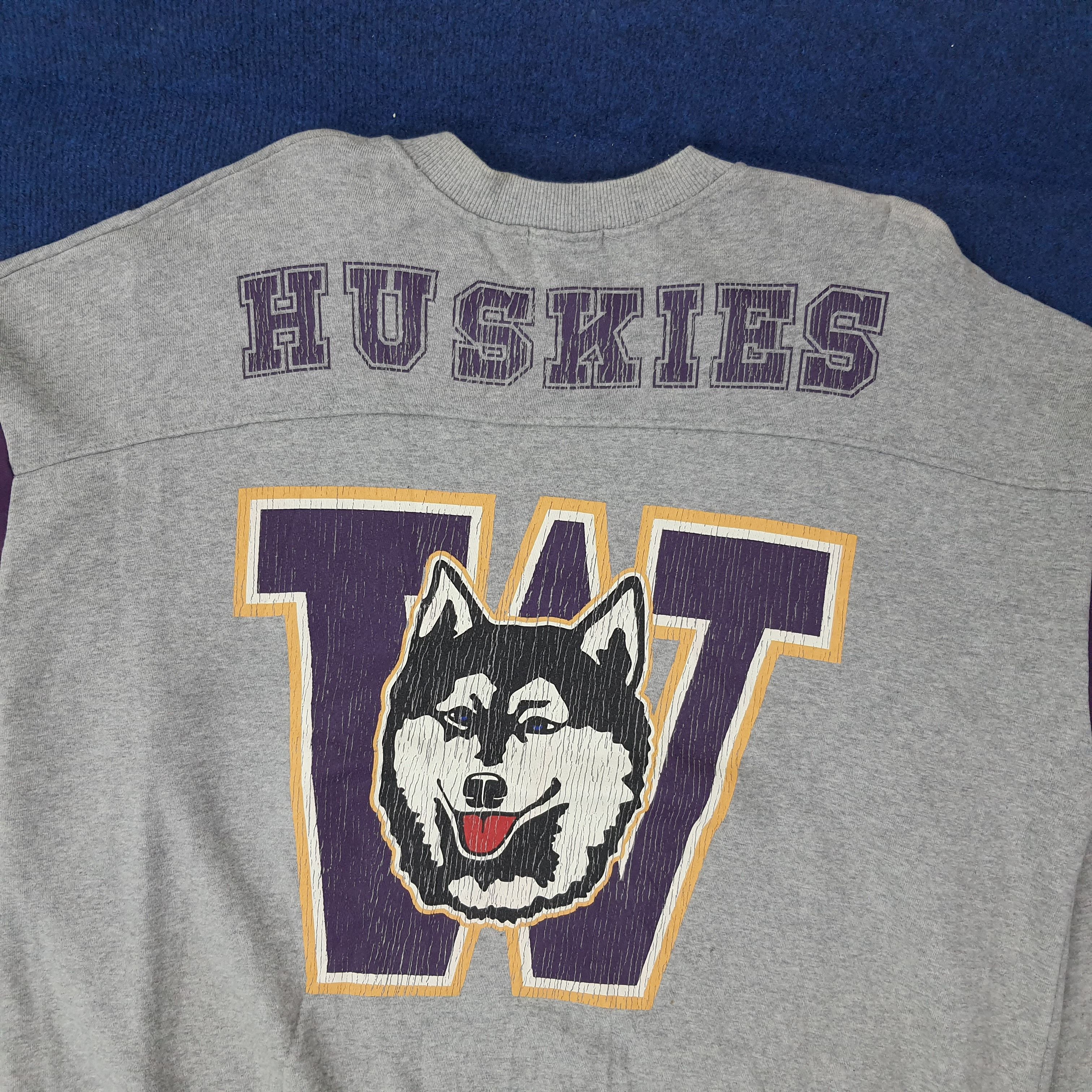 Vintage Vintage Washington Huskies Football Team Sweatshirt C262N4 Size US XL / EU 56 / 4 - 2 Thumbnail