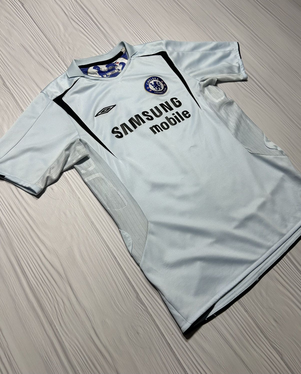 Chelsea Soccer Vintage YXL Chelsea Umbro Samsung Jersey T-Shirt Size US XL / EU 56 / 4 - 3 Thumbnail