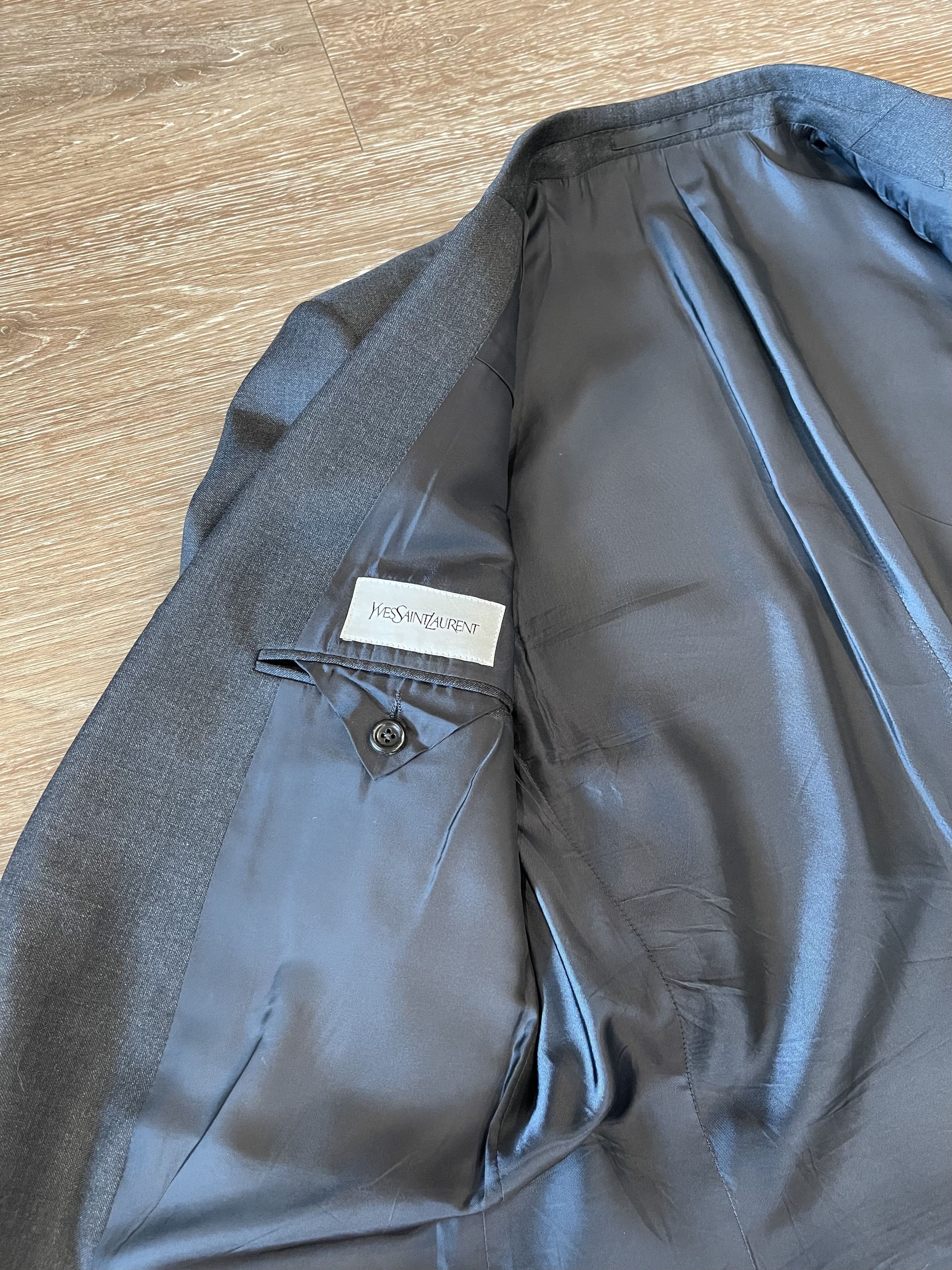 YVES SAINT LAURENT - ANTHRACITE WOOL JACKET