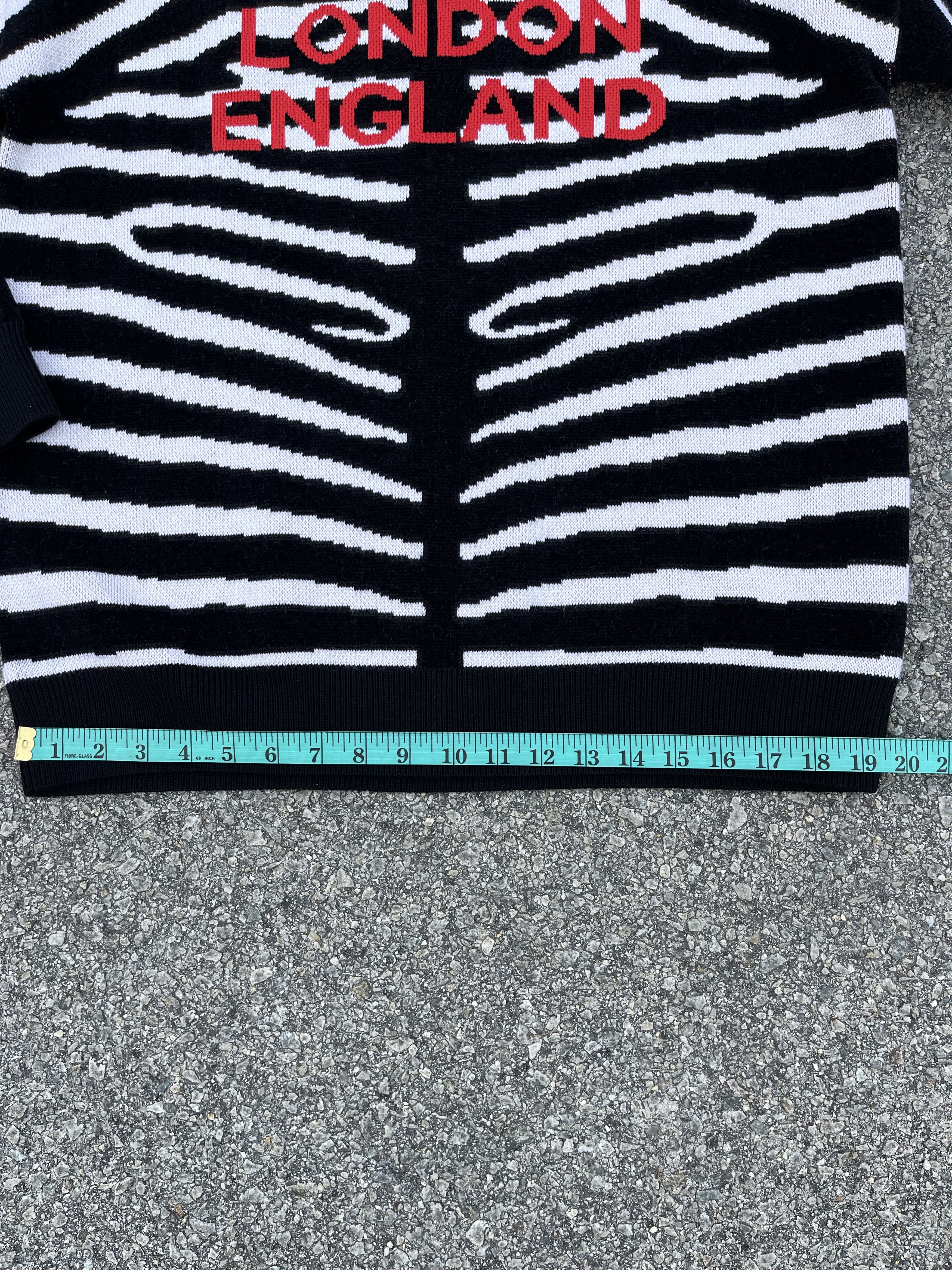 Burberry × Burberry Prorsum Burberry Mens Jennings Zebra Logo Jumper Knit Sweater Size US M / EU 48-50 / 2 - 15 Thumbnail