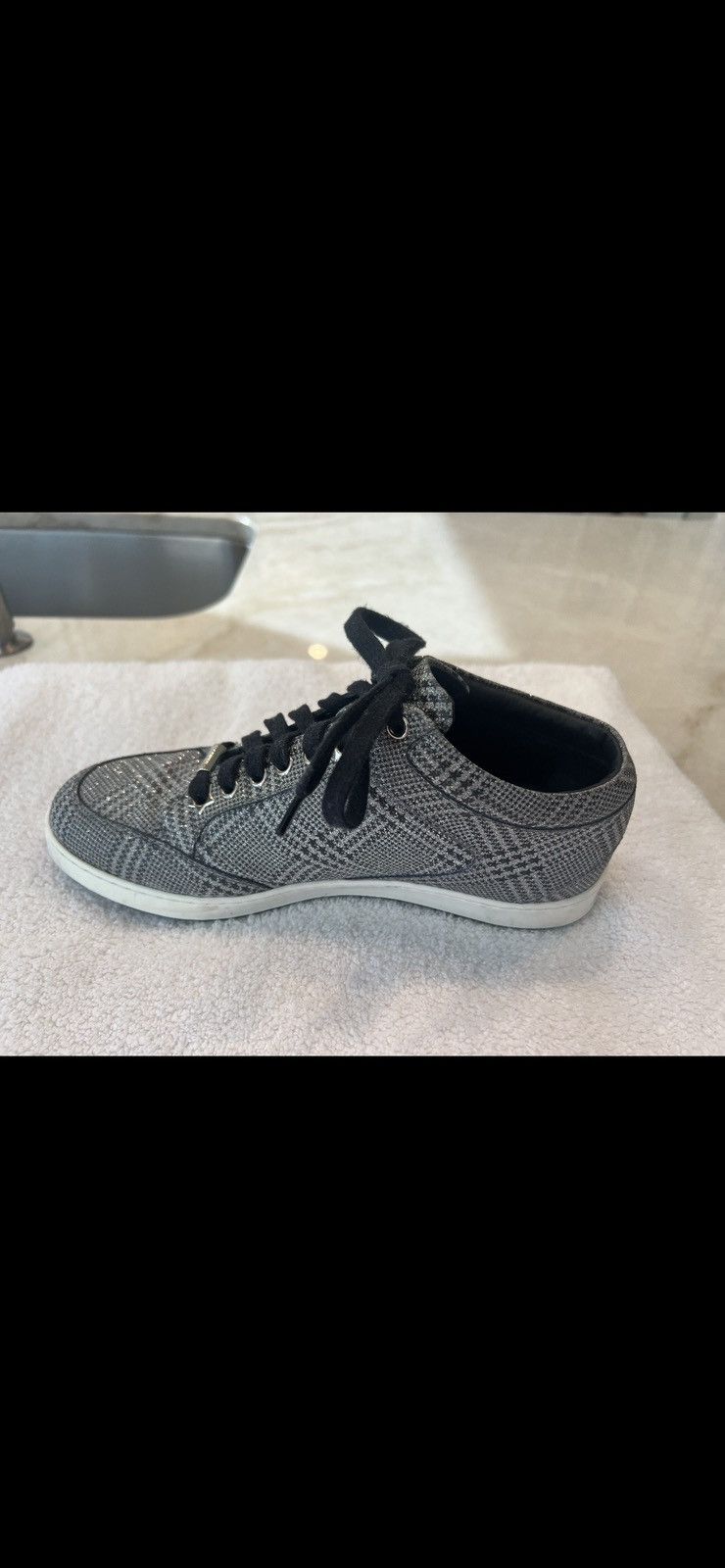 Jimmy Choo Jimmy Choo Glitter Sneakers Woman’s Size 37 1/2 Size US 7.5 / IT 37.5 - 14 Thumbnail