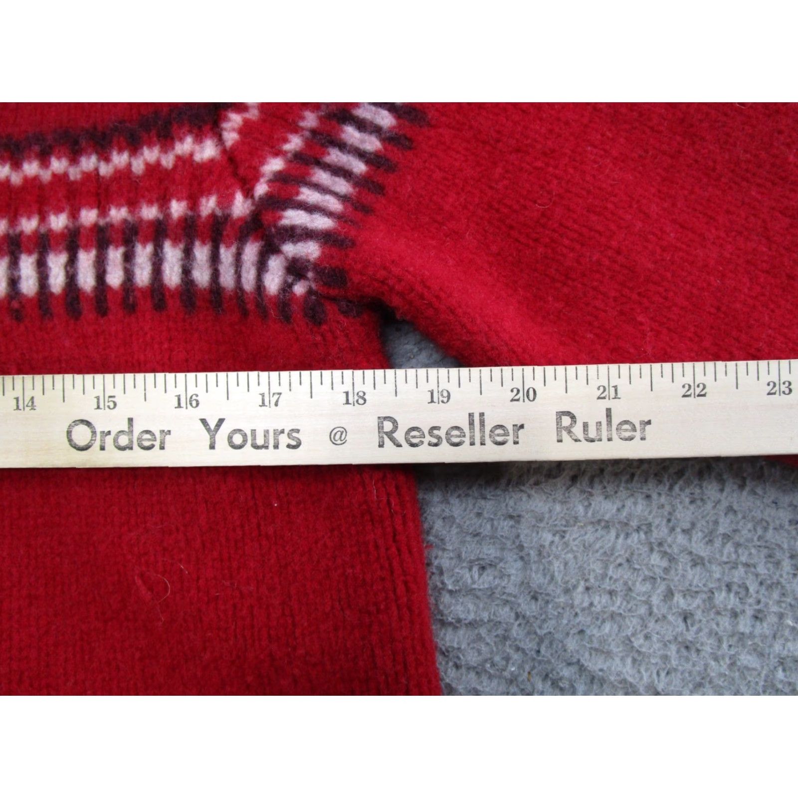 American Eagle Outfitters VINTAGE American Eagle Sweater Women's L Pullover Wool 100% Striped Red US 90s Classic Preppy Mens? No gender at end: Women Size L / US 10 / IT 46 - 5 Thumbnail