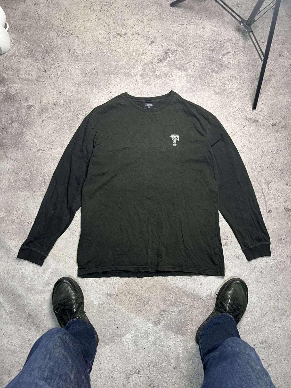 Stussy Vintage STUSSY Custom Made Long Sleeve T Shirt Tee Size US L / EU 52-54 / 3 - 1 Thumbnail