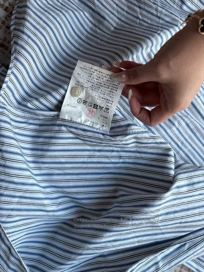 Comme des Garcons Comme Des Garcons Classic blue striped shirt Size S / US 4 / IT 40 - 2 Thumbnail