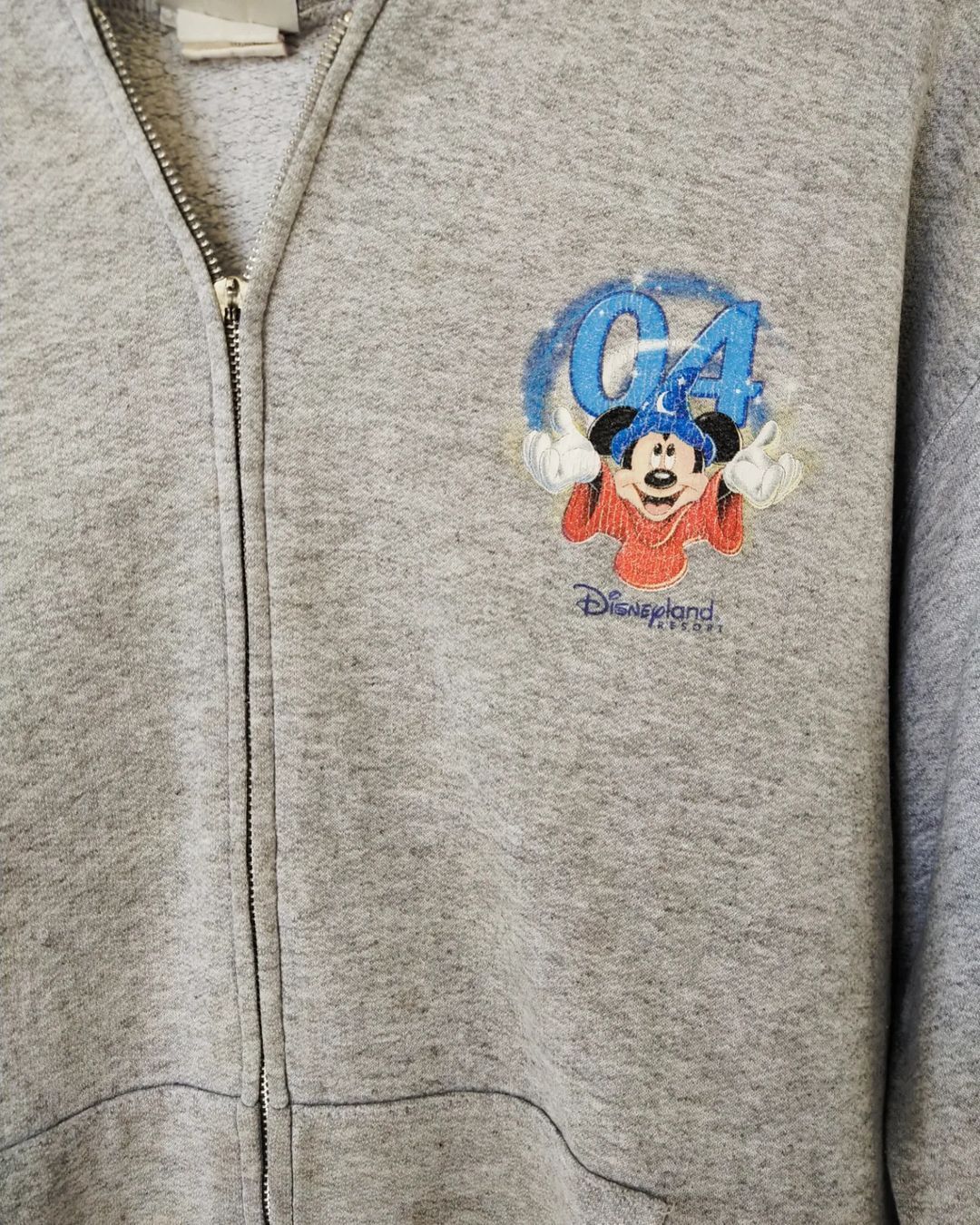 Disney × Vintage Vintage Disney's Mickey Mouse 2004 Disneyland Zipper Hoodie Size US L / EU 52-54 / 3 - 4 Thumbnail