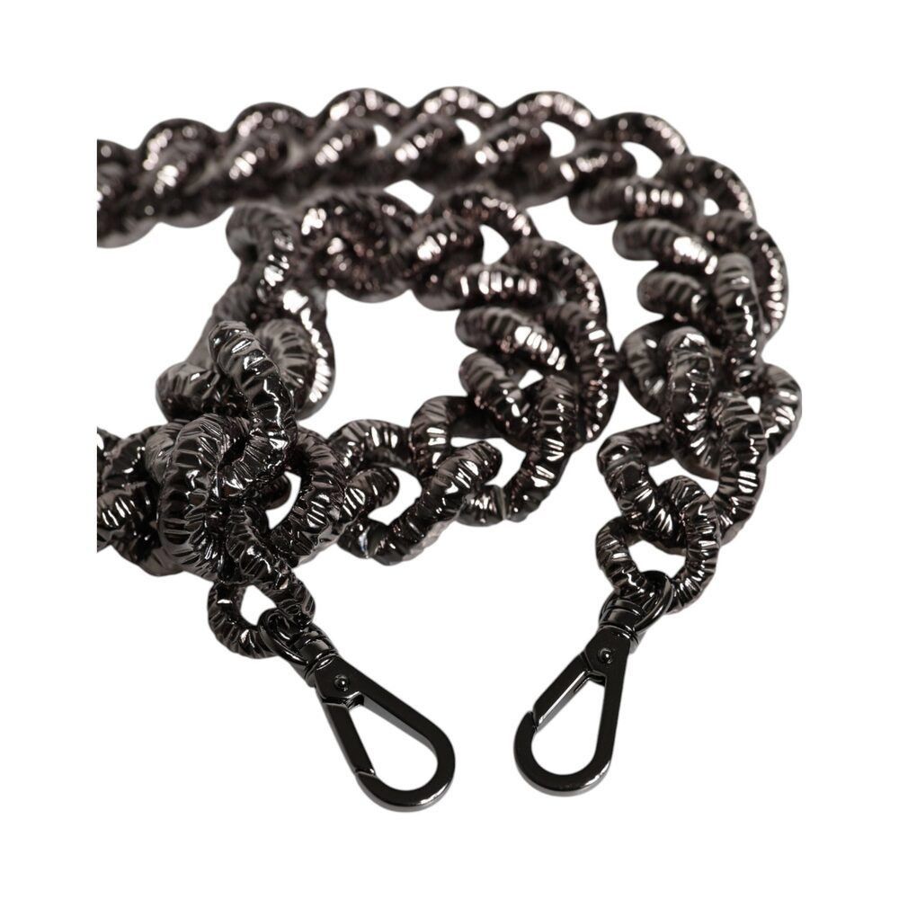 Dolce & Gabbana Dolce & Gabbana Black Chain Logo Engraved Bag Shoulder Strap Size ONE SIZE - 4 Thumbnail