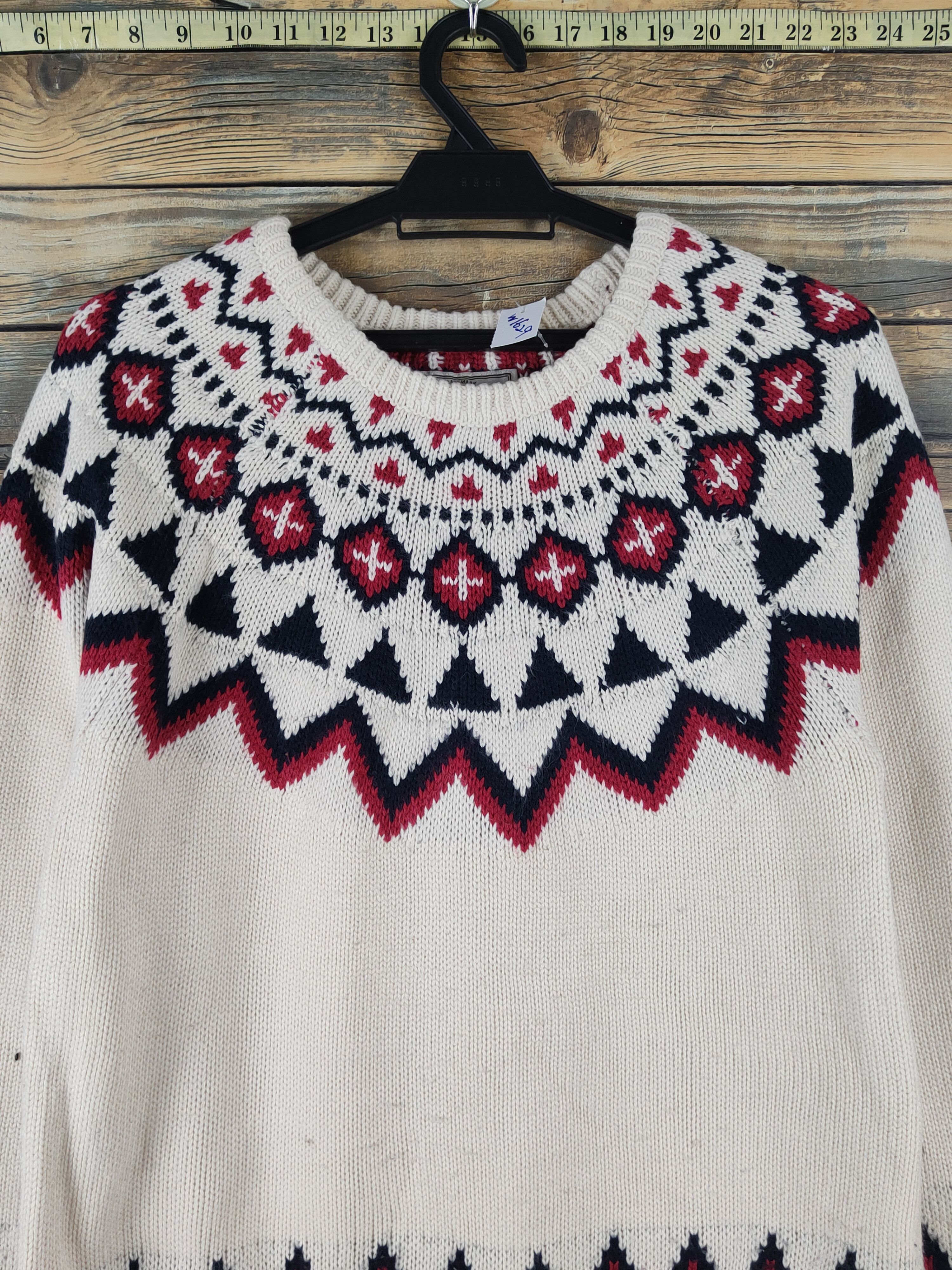 Homespun Knitwear × Japanese Brand × Vintage Local Motion Ivory Knitwear Sweatshirt #W1629 Size S / US 4 / IT 40 - 2 Thumbnail