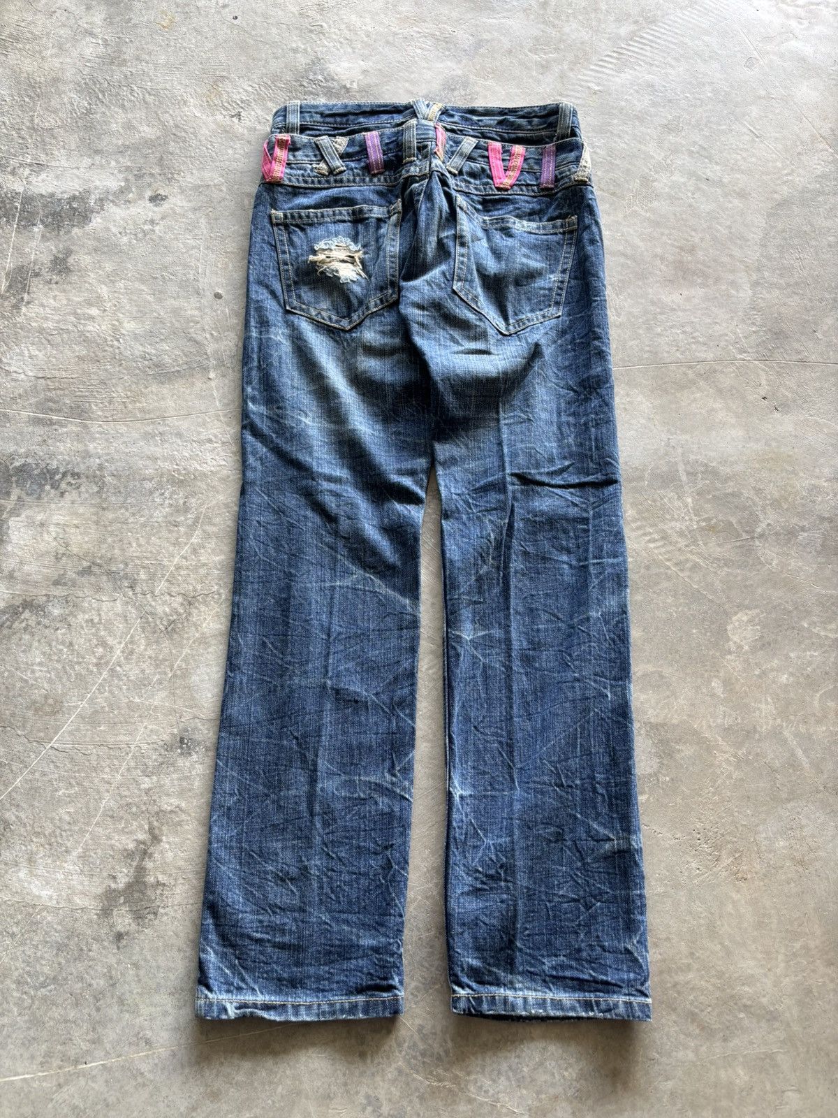 PPFM Distressed double waist C.O.L.Z.A japanese punk goth style Size US 30 / EU 46 - 12 Thumbnail