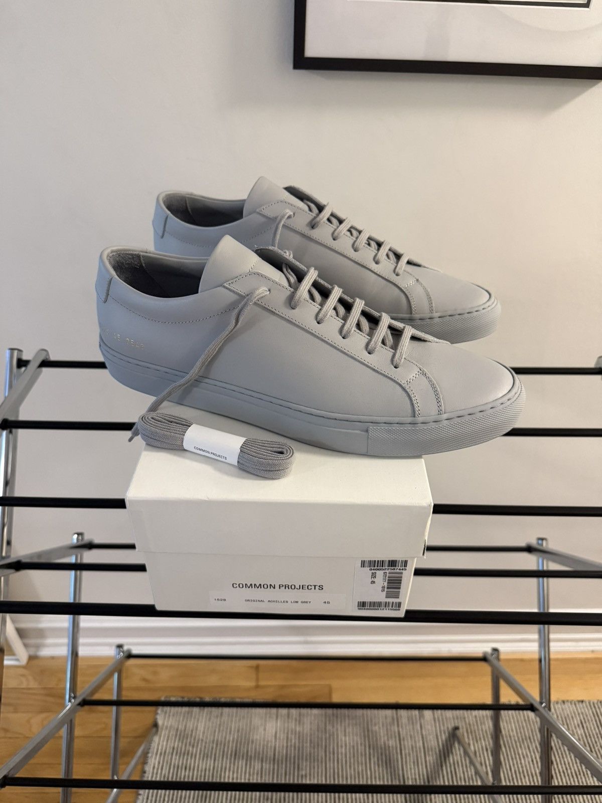 Common Projects Common Projects Achilles Low-Top Sneakers in Light Gray Size US 11.5 / EU 44-45 - 1 Thumbnail
