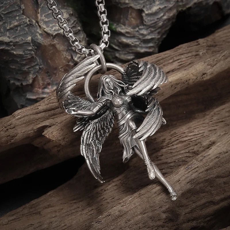Jewelry Four-Winged Pendant Necklace Size ONE SIZE - 5 Thumbnail