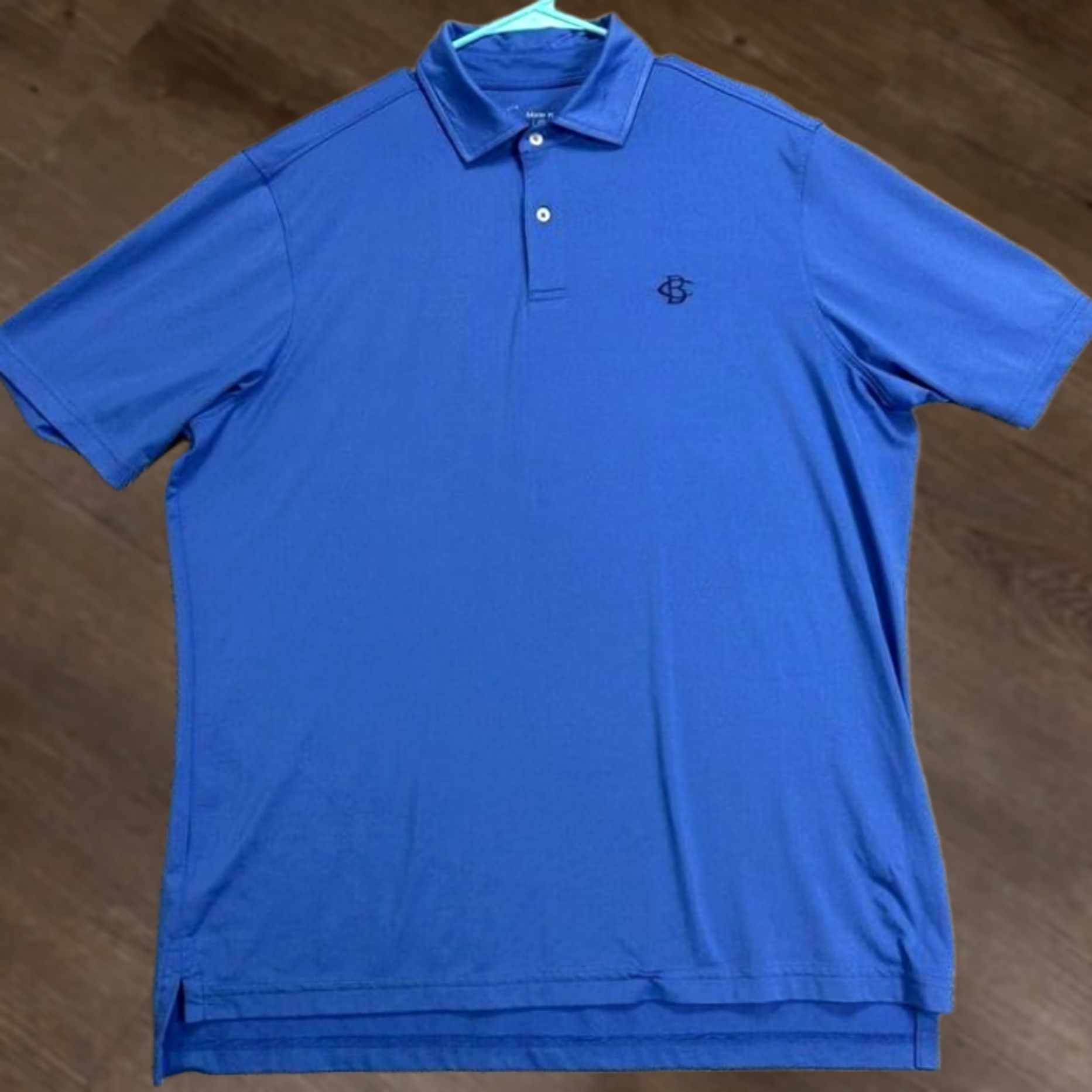 Vintage FG Tech Polo Shirt Mens Large Blue Golf Rugby Solid Short Sleeve Collared Athletic Breathable Lightweight Logo Polo Size US L / EU 52-54 / 3 - 1 Thumbnail