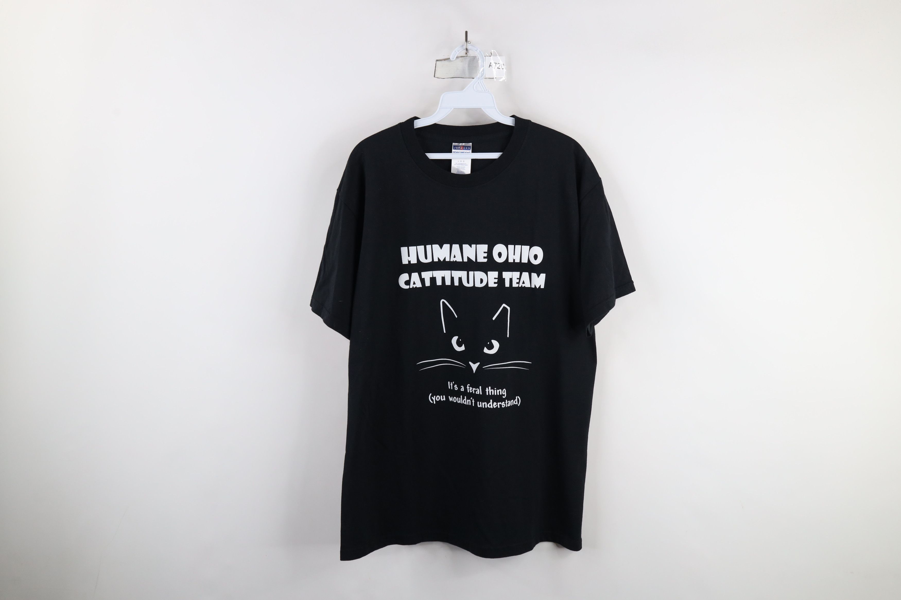 Vintage Vintage Streetwear Humane Society Black Cat Cat Lady T-Shirt Size L / US 10 / IT 46 - 1 Thumbnail