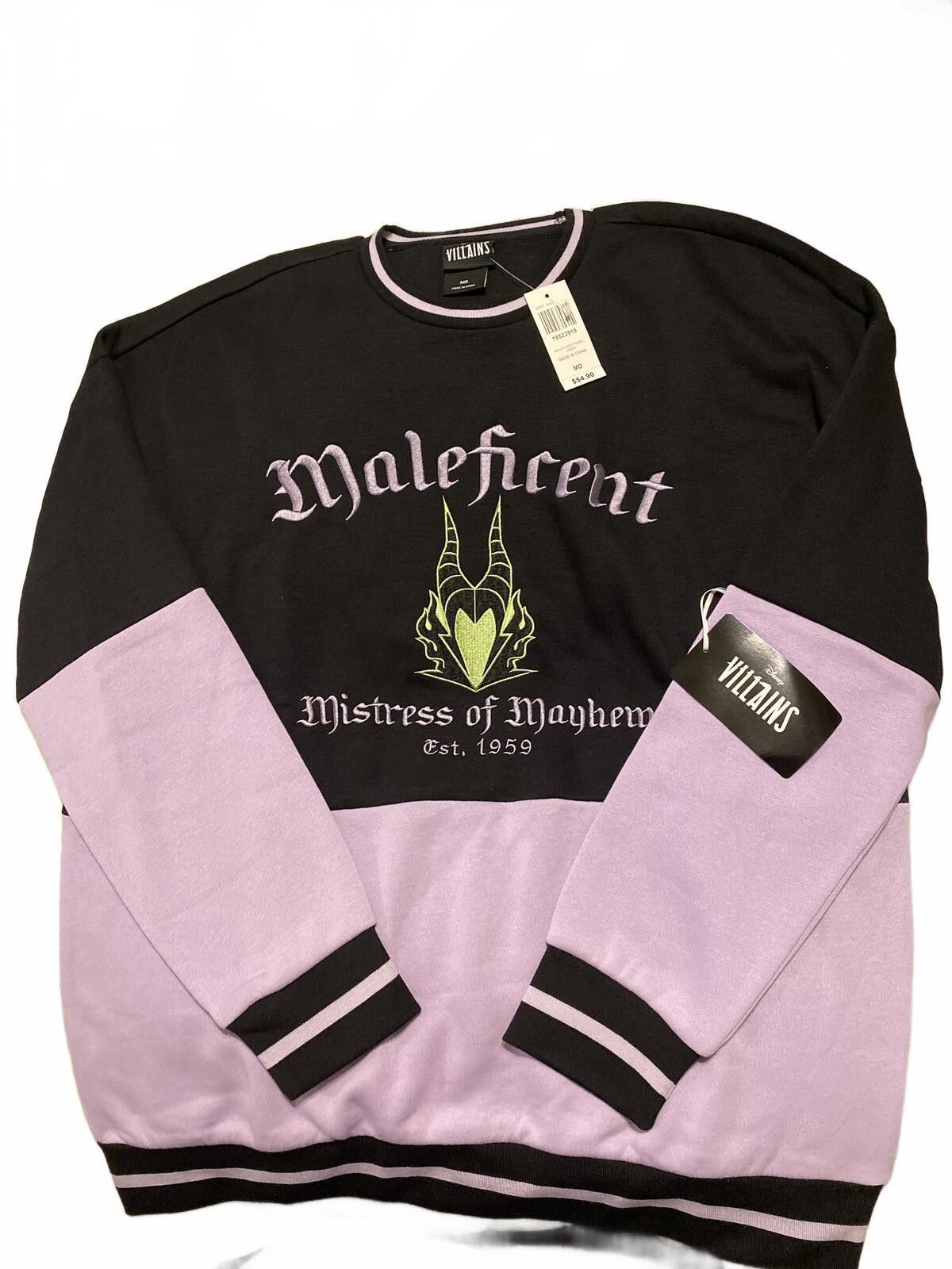 Disney Disney Villains Maleficent Sweatshirt Purple & Black Medium Size M / US 6-8 / IT 42-44 - 2 Thumbnail