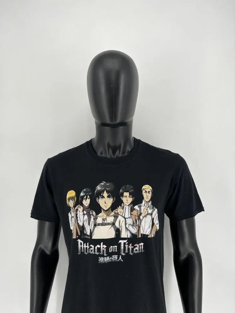 Anime Vintage Y2k Faded Attack on Titan Japanese Anime Tee Size US M / EU 48-50 / 2 - 1 Thumbnail