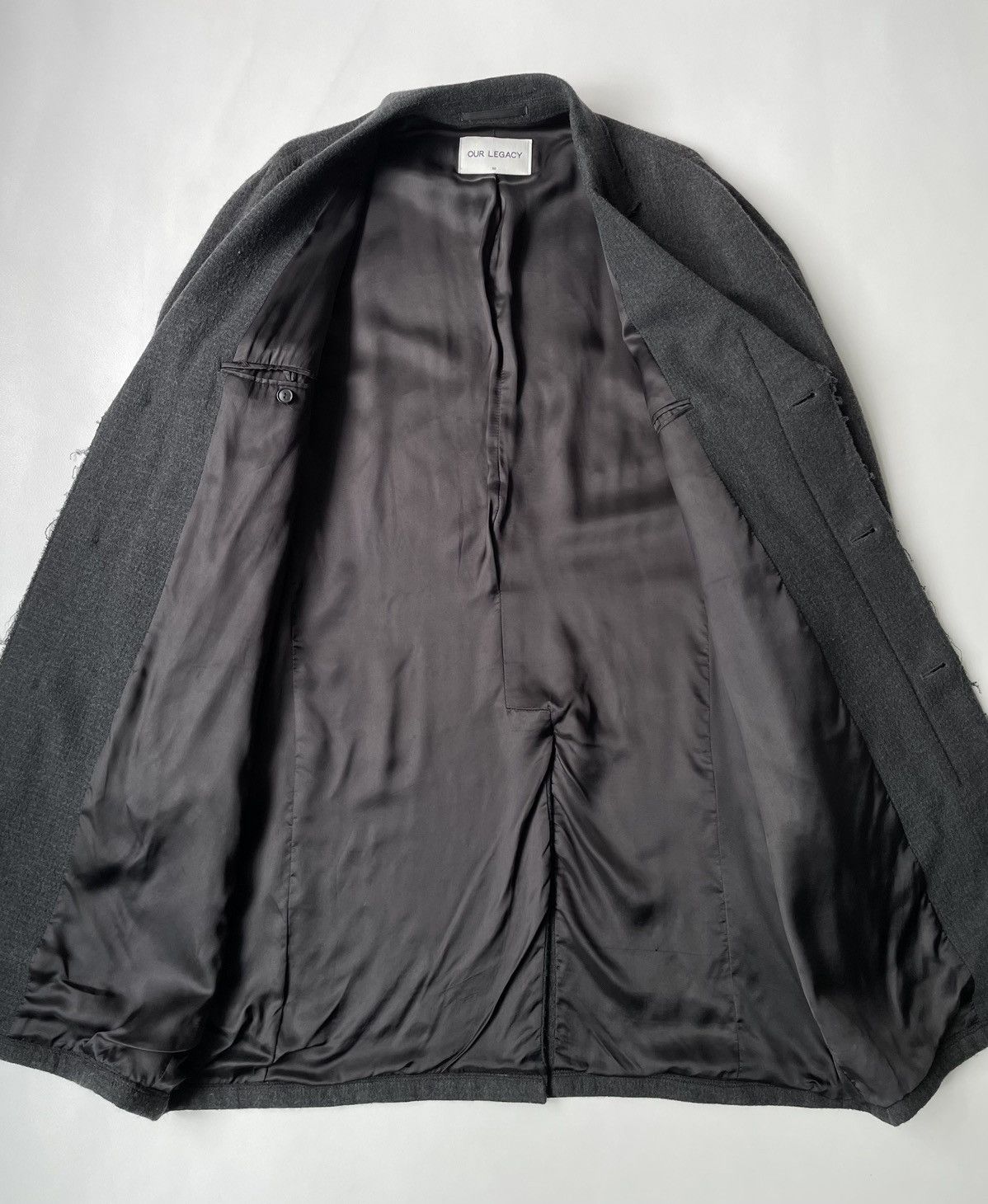 Our Legacy A/W 15 Raw Hem Wool Overcoat Size US M / EU 48-50 / 2 - 11 Thumbnail