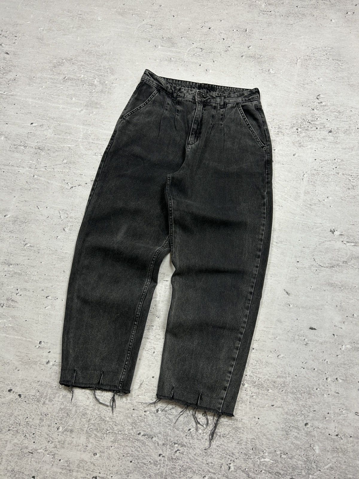 JNCO × Southpole × Vintage 💥FAST SALE💥Vintage Baggy Washed Black Cropped Denim Jeann Size US 32 / EU 48 - 3 Thumbnail