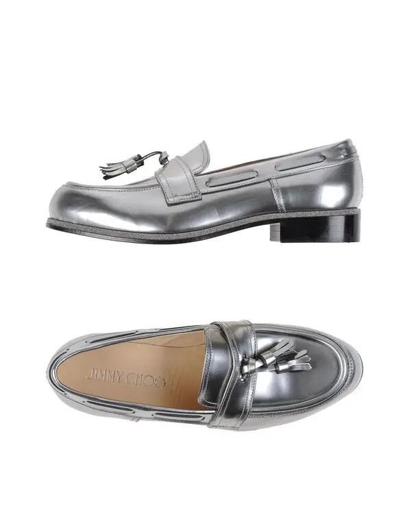 Jimmy Choo o1y0326 Loafers in Silver Size US 4.5 / IT 34.5 - 1 Preview