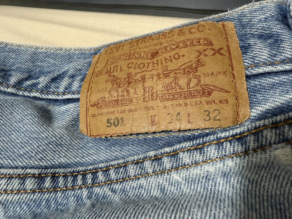 Levi's Vintage 90s Levi's 501 Made in USA Distressed Size US 34 / EU 50 - 8 Thumbnail