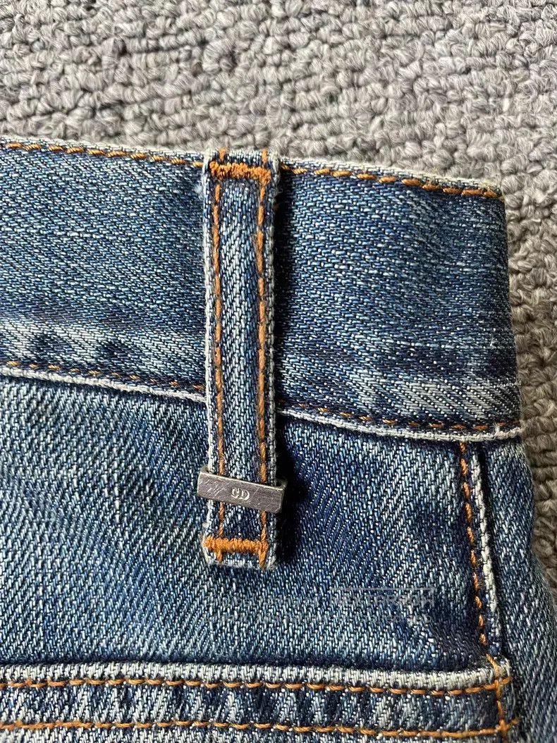 Dior Dior Light Blue Denim Cat Whisker Ripped Destroyed Denim P Size US 31 - 6 Thumbnail