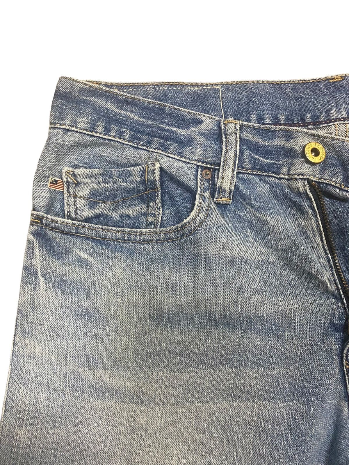 Polo Ralph Lauren × RRL Ralph Lauren × Ralph Lauren Vintage Polo Ralph Lauren RRL Distress Straight Cut Jeans Size US 31 - 6 Thumbnail