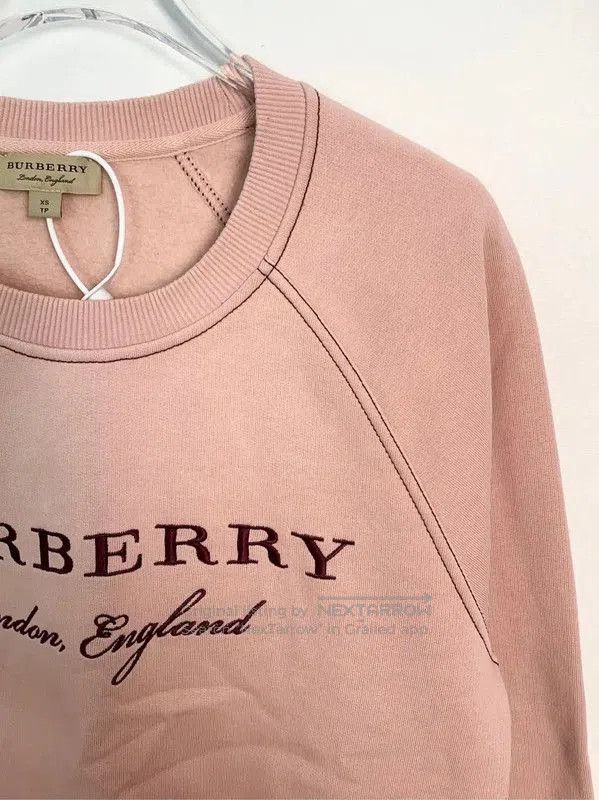 Burberry Burberry Pink Cotton Sweatshirt for Women. Size XS / US 0-2 / IT 36-38 - 3 Thumbnail