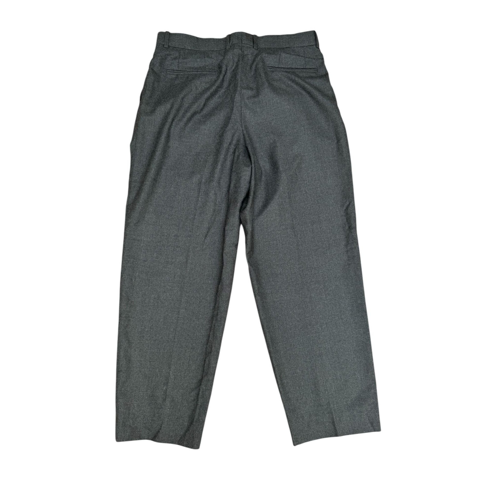 Celine By Phoebe Philo Grey Wool Cashmere Wide Pants Size 32" / US 10 / IT 46 - 3 Thumbnail