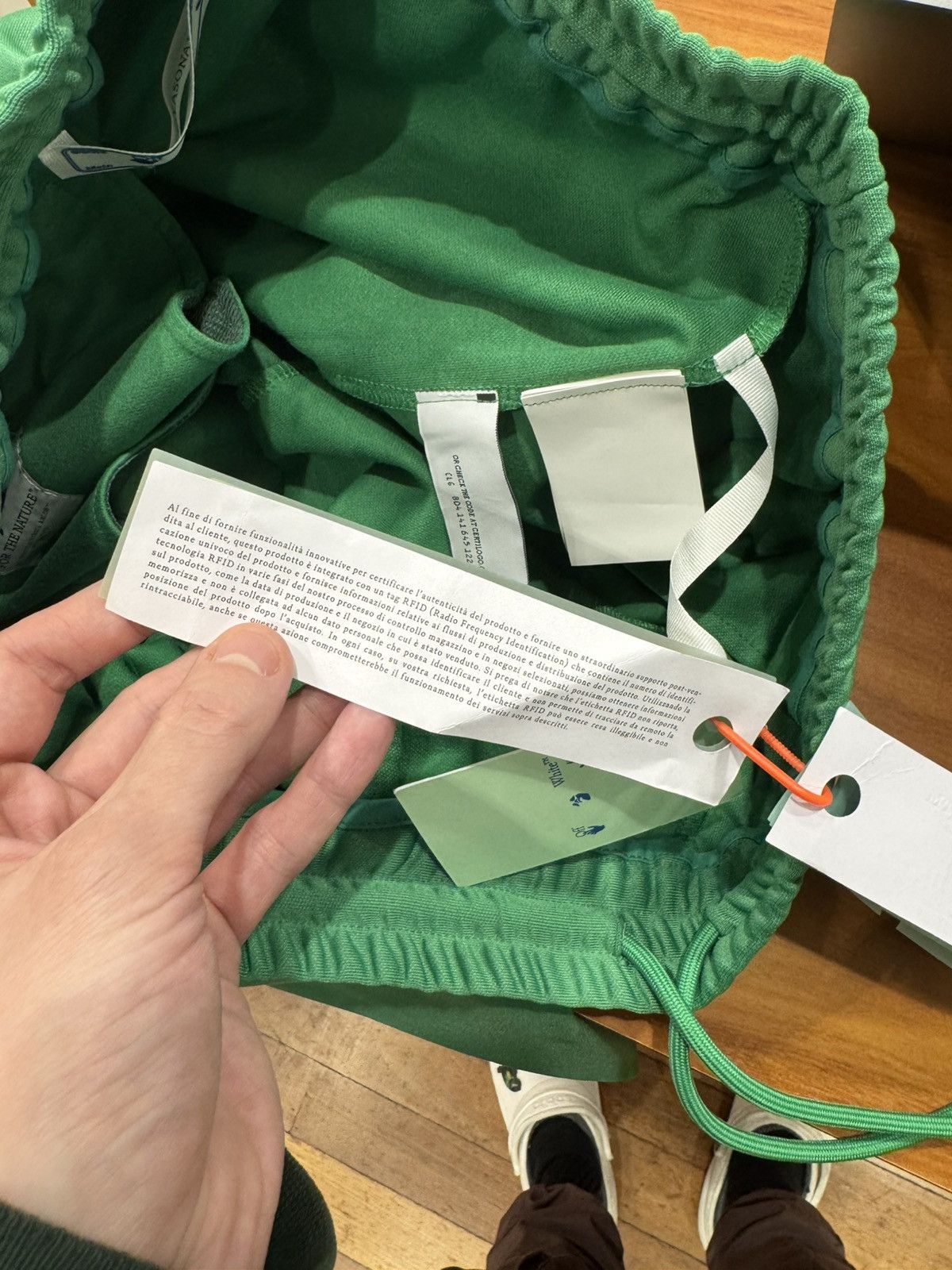 Off-White Off-White Green Eco Track Pants Size US 36 / EU 52 - 14 Thumbnail