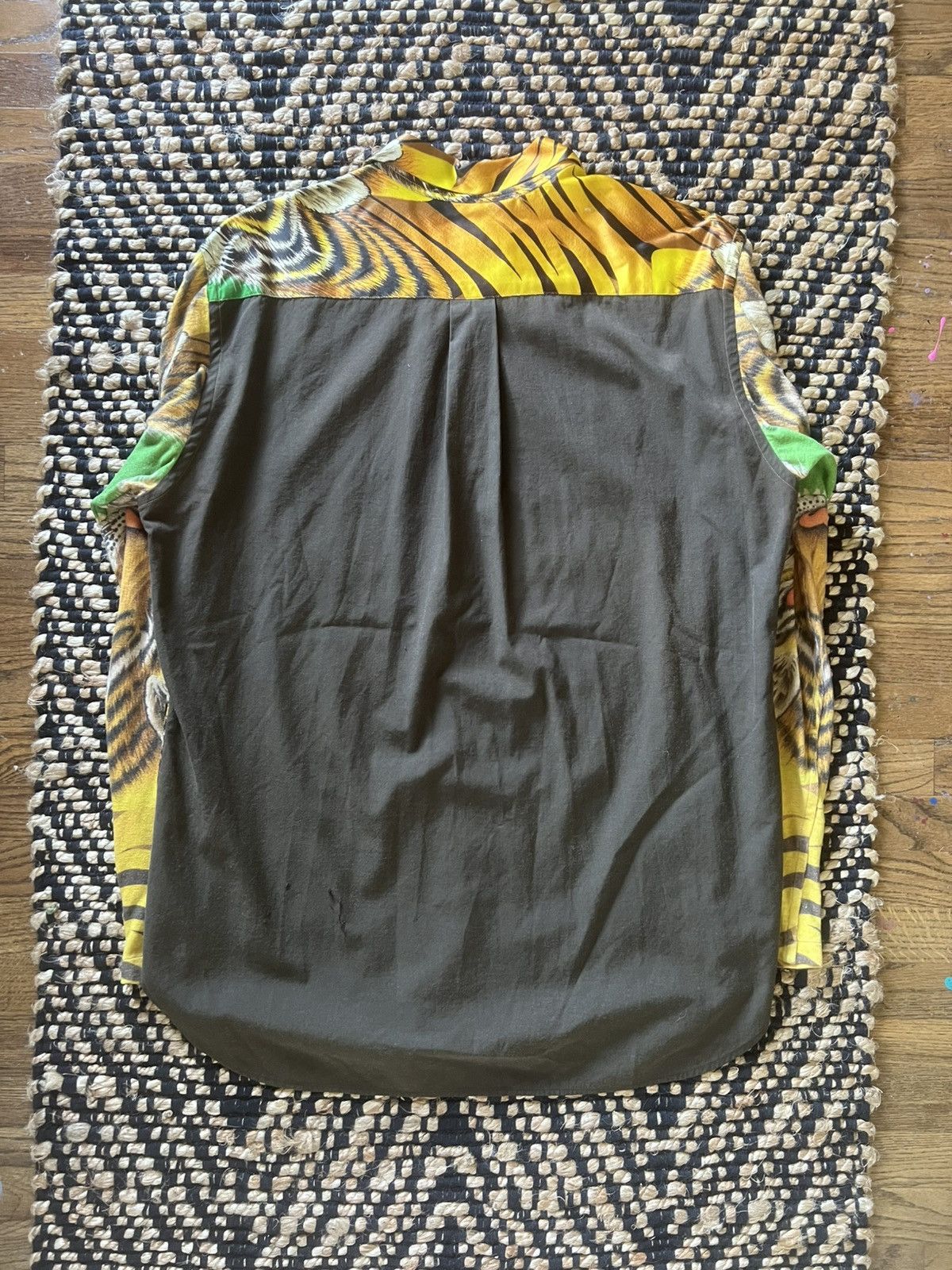 Yohji Yamamoto Yohji Yamamoto Pour Homme AW06 Tiger Print Button Up Size US L / EU 52-54 / 3 - 3 Thumbnail