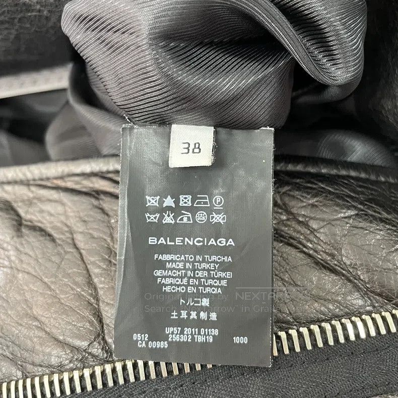 Balenciaga Balenciaga Black leather jacket Size XS / US 0-2 / IT 36-38 - 9 Thumbnail