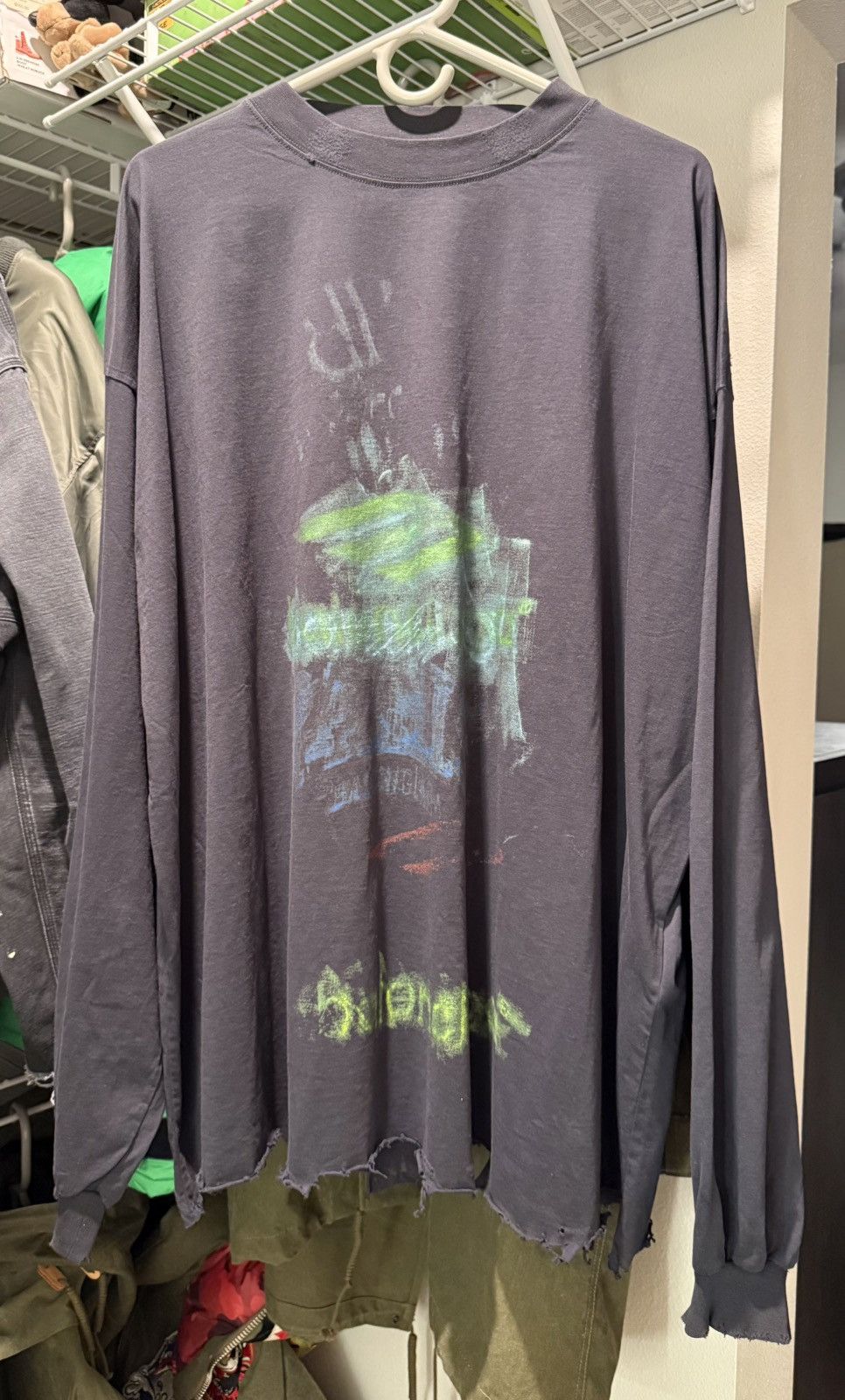 Size 5 distressed longsleeve shirt