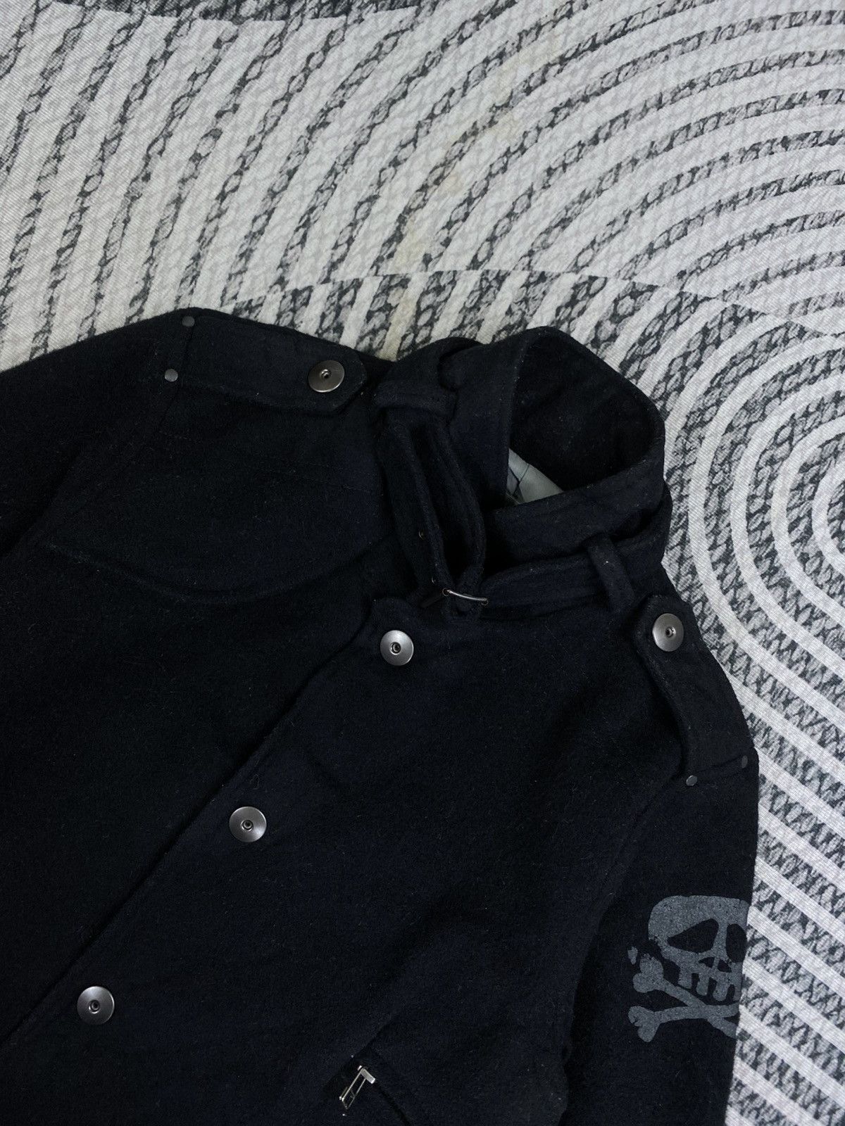 Blue Blue Japan Vintage Blue Cross With Skull Graphic On Sleeve Punk Jacket Size US M / EU 48-50 / 2 - 8 Thumbnail