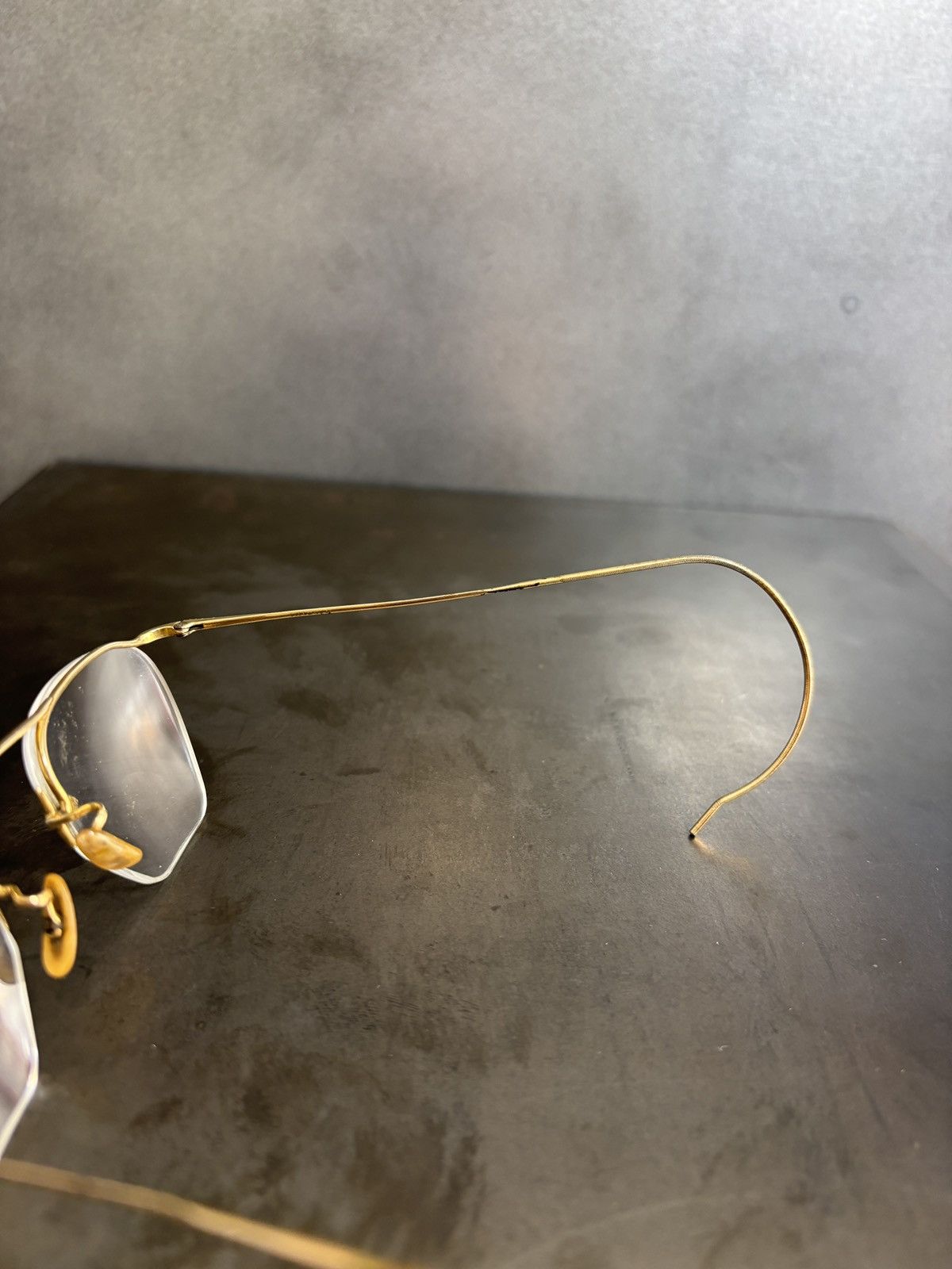 Bausch & Lomb Antique B&L Eyeglasses 1930s Bausch GoldFill HalfRim Frames Size ONE SIZE - 11 Thumbnail