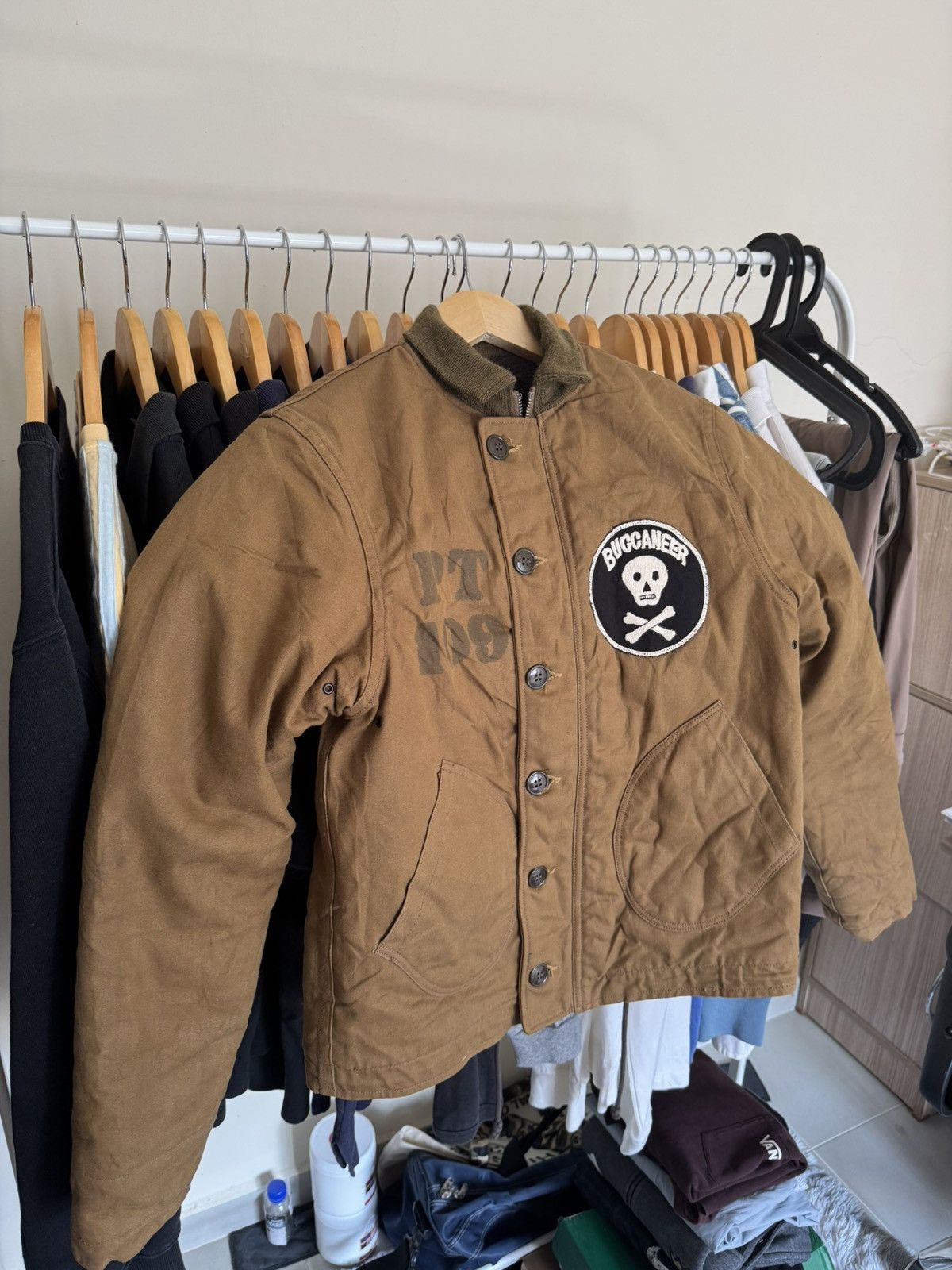 Other VERY RARE FREEWHEELERS DECK JACKET VINTAGE 1940s USN BUCANER Size US S / EU 44-46 / 1 - 1 Thumbnail