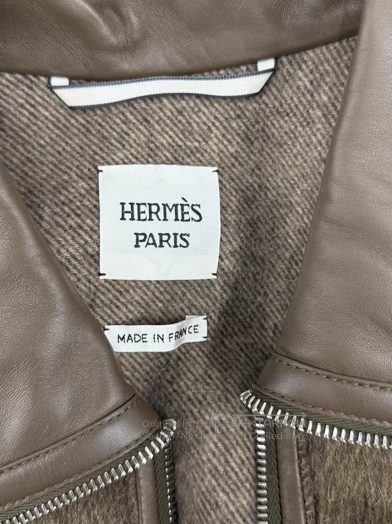 Hermes Hermes Patchwork cashmere and mohair coat Size XXS / US 00 / IT 34 - 4 Thumbnail