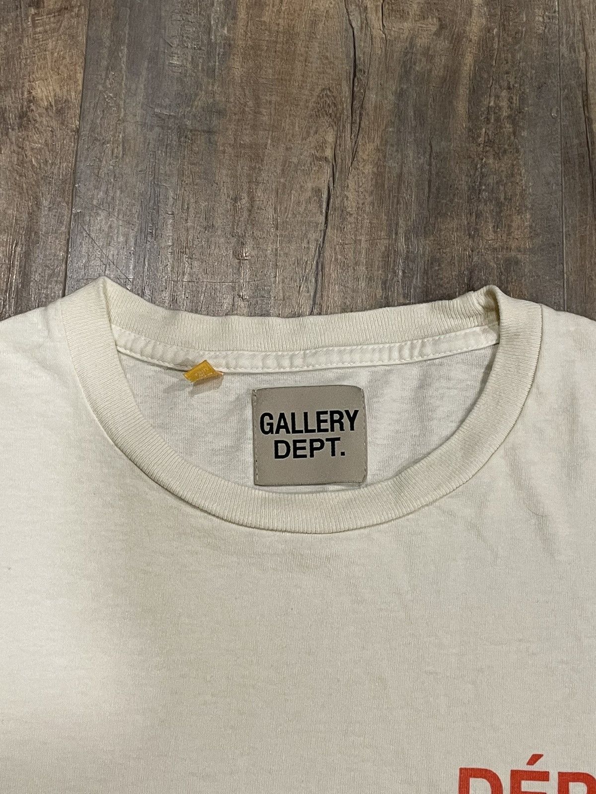 Gallery Dept. RARE Gallery Dept French Logo Tee Cream Orange Souvenir Size US L / EU 52-54 / 3 - 5 Thumbnail