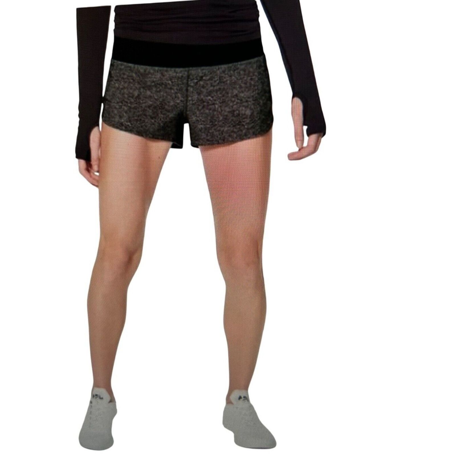 Lululemon Lululemon Speed Up Shorts 4 Heather Gray Zip Pocket Stretch Size 27" / US 4 / IT 40 - 3 Thumbnail