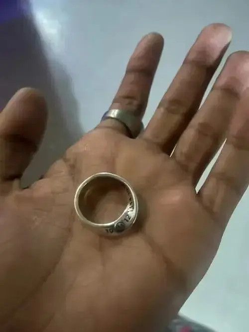 Other Distressed Twisted Design Engraved Number Ring Size ONE SIZE - 4 Thumbnail
