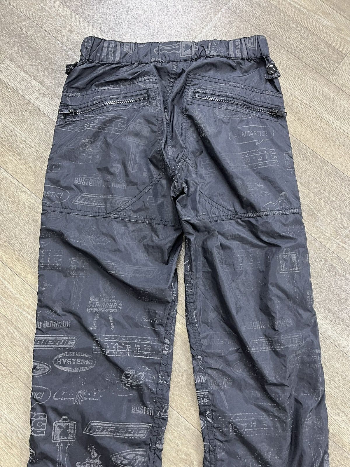 Hysteric Glamour 🇯🇵Vintage Hysteric Glamour AOP Multizipper Parachute Pants Size US 27 - 17 Thumbnail