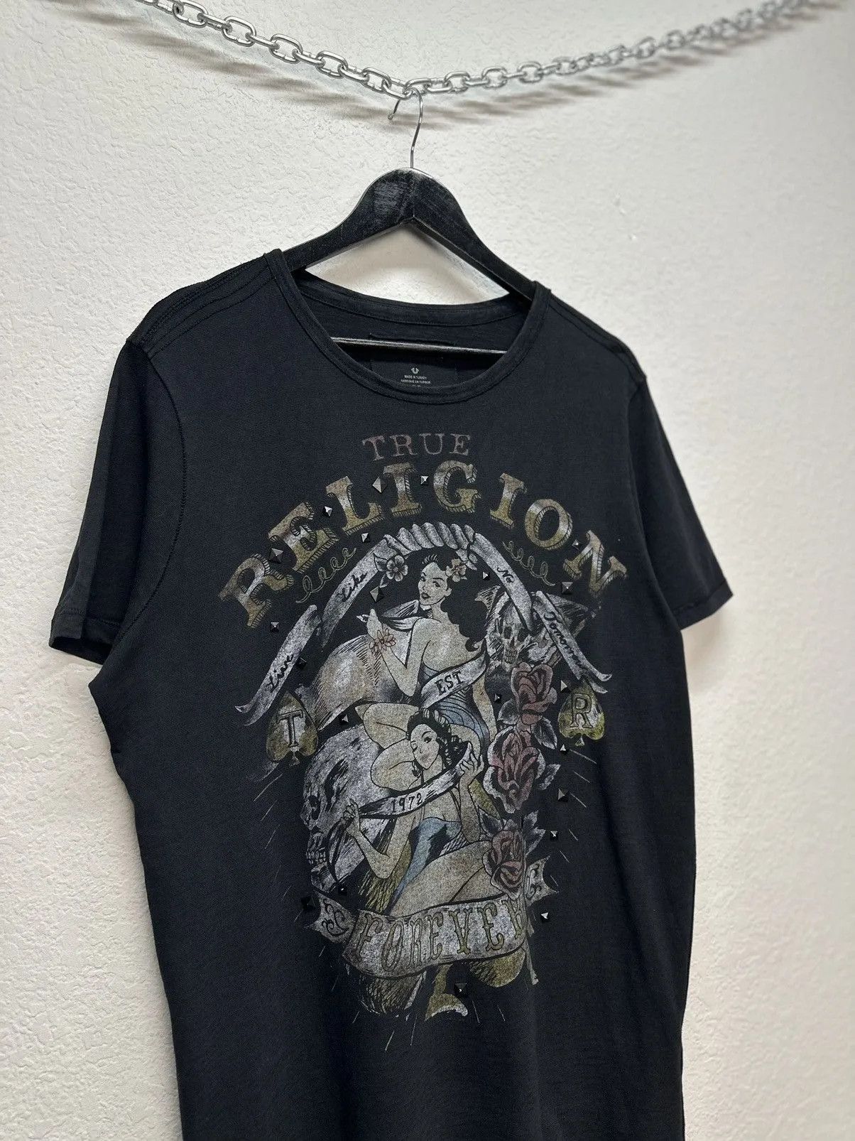 Affliction Vintage True Religion USA T-shirt Y2K streetwear Japan Size US XL / EU 56 / 4 - 4 Thumbnail