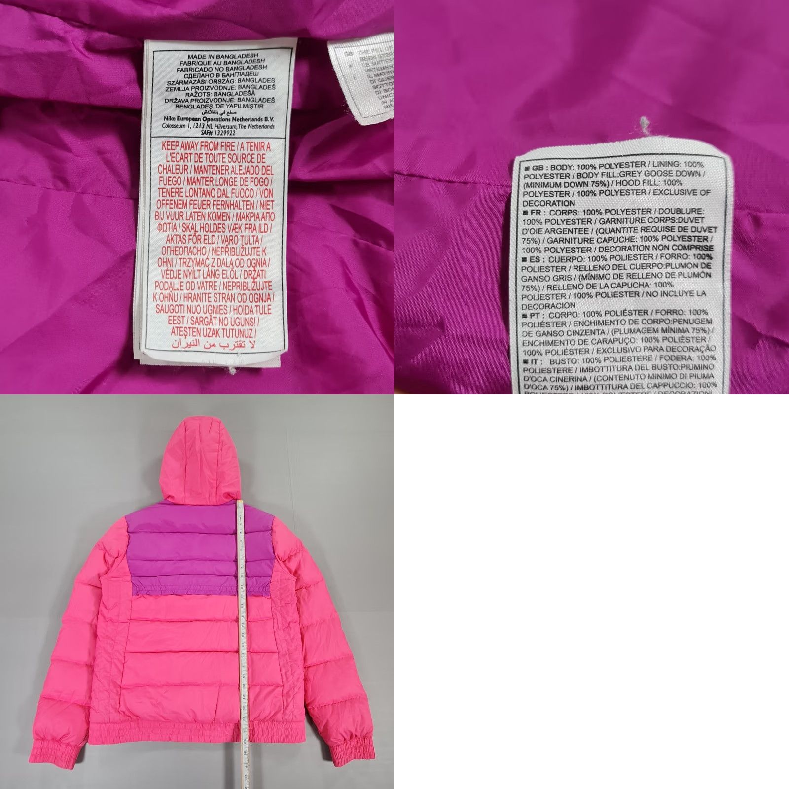 Nike ACG Nike ACG Jacket Womens Pink Medium Down Fill 550 Hooded Padded Vintage Regular Size M Zip Pocket Orange? Size M / US 6-8 / IT 42-44 - 9 Thumbnail