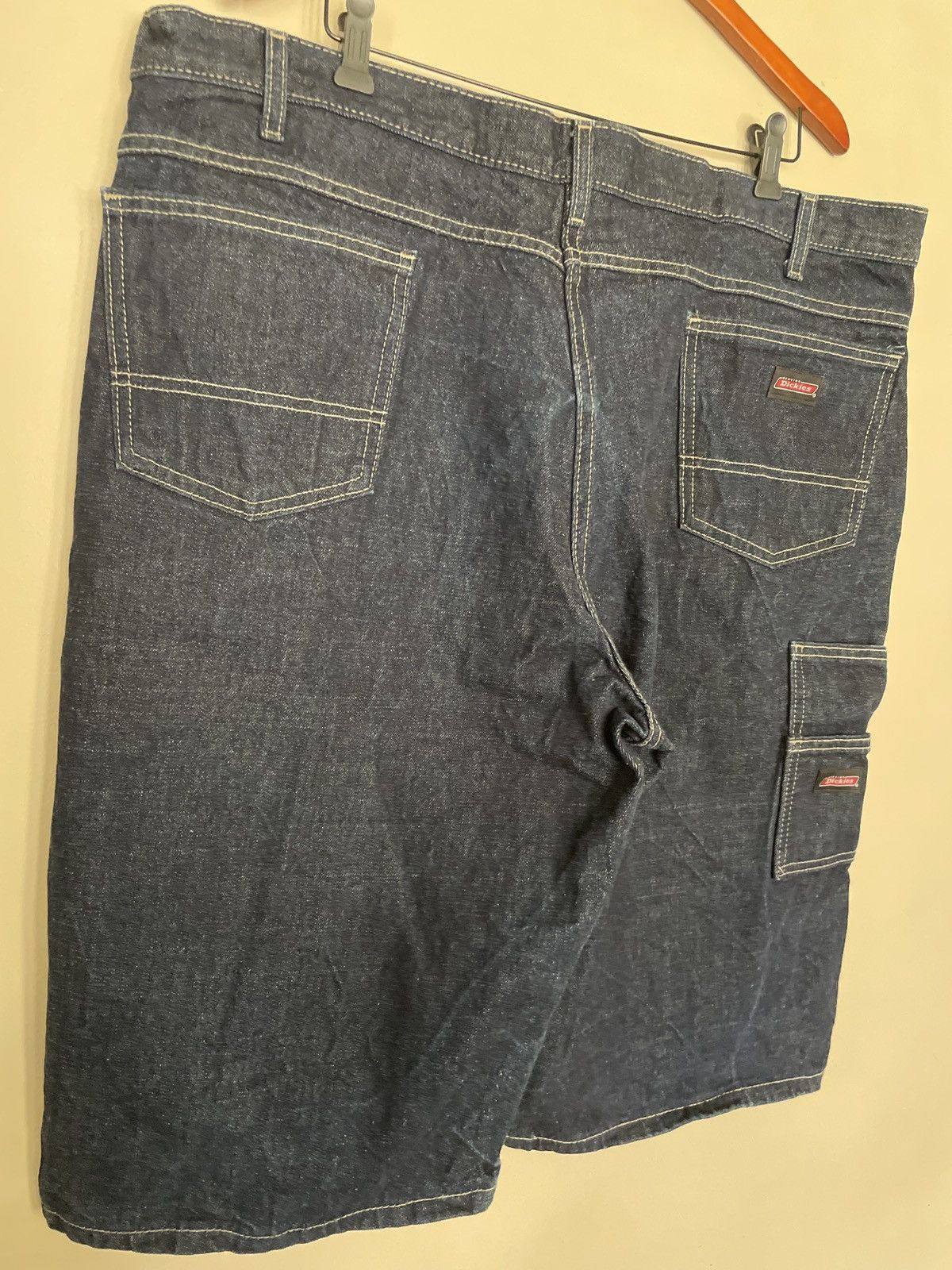 Dickies × Vintage Vintage Y2K Dickies Baggy Carpenter Denim Jorts Jean Shorts Size US 42 / EU 58 - 3 Thumbnail