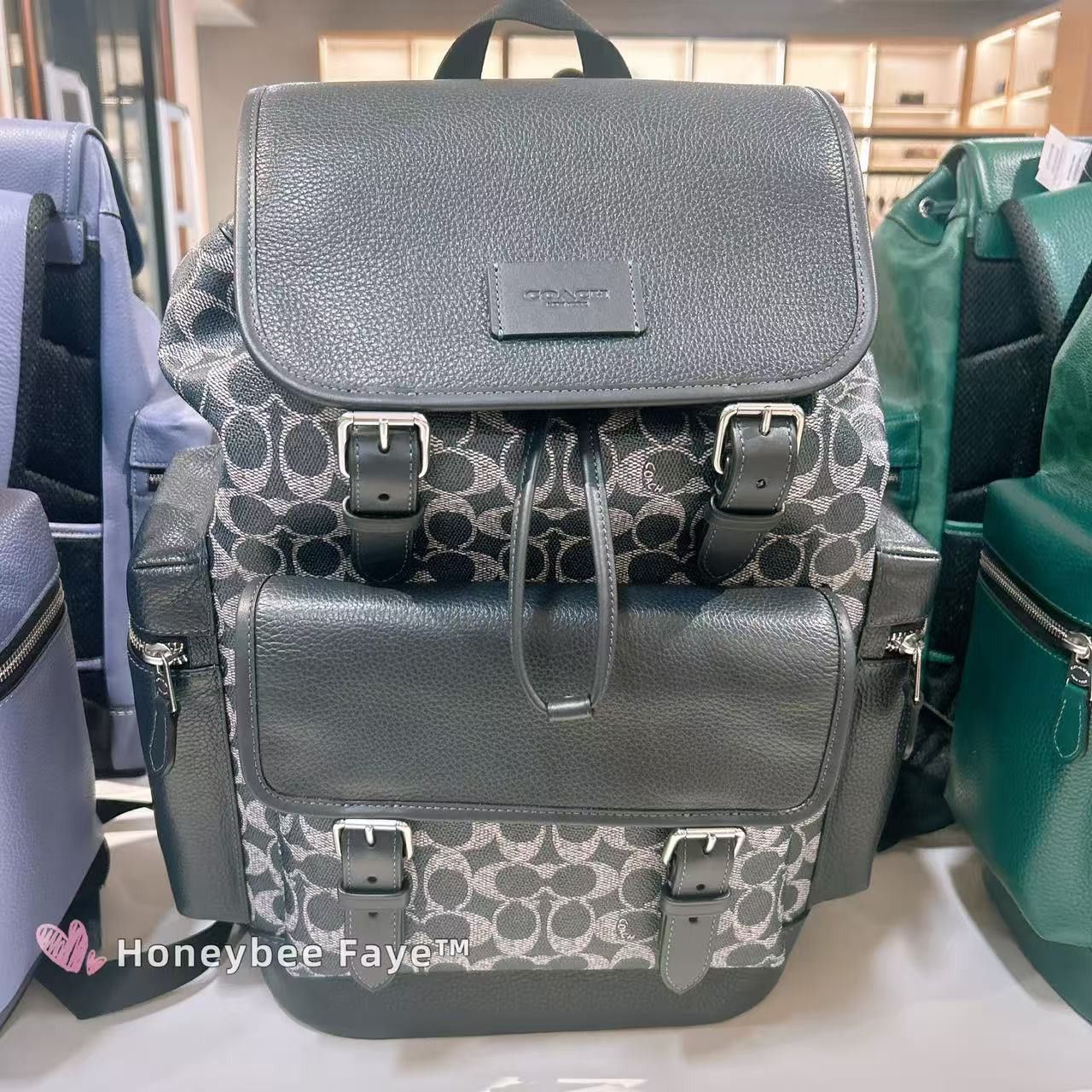 Coach Sprint Backpack In Colorblock Signature Canvas CBI12 Size ONE SIZE - 1 Thumbnail