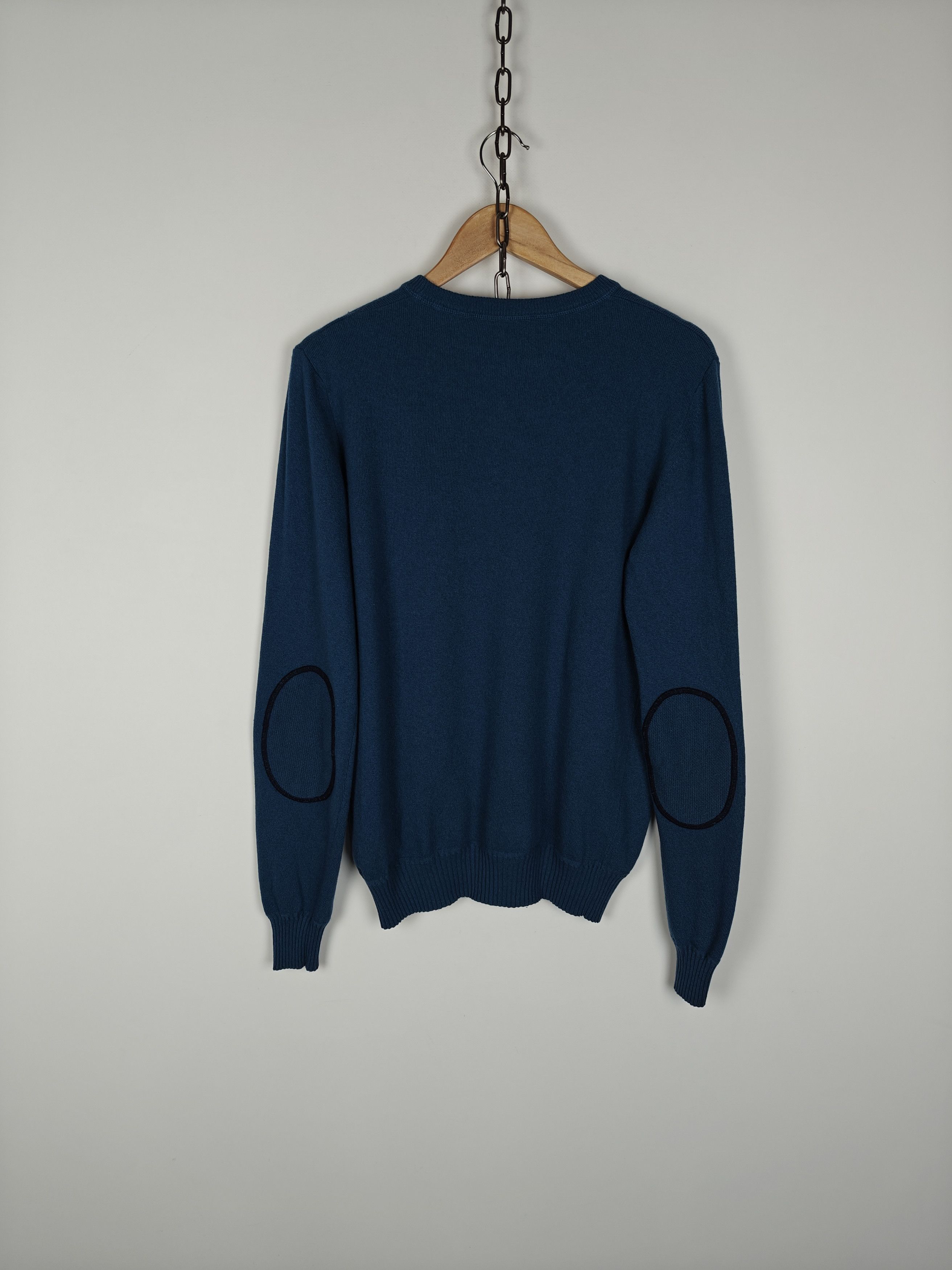 Fred Perry Fred Perry Wool Sweater Blue Pullover Small Logo size L Size US L / EU 52-54 / 3 - 8 Thumbnail