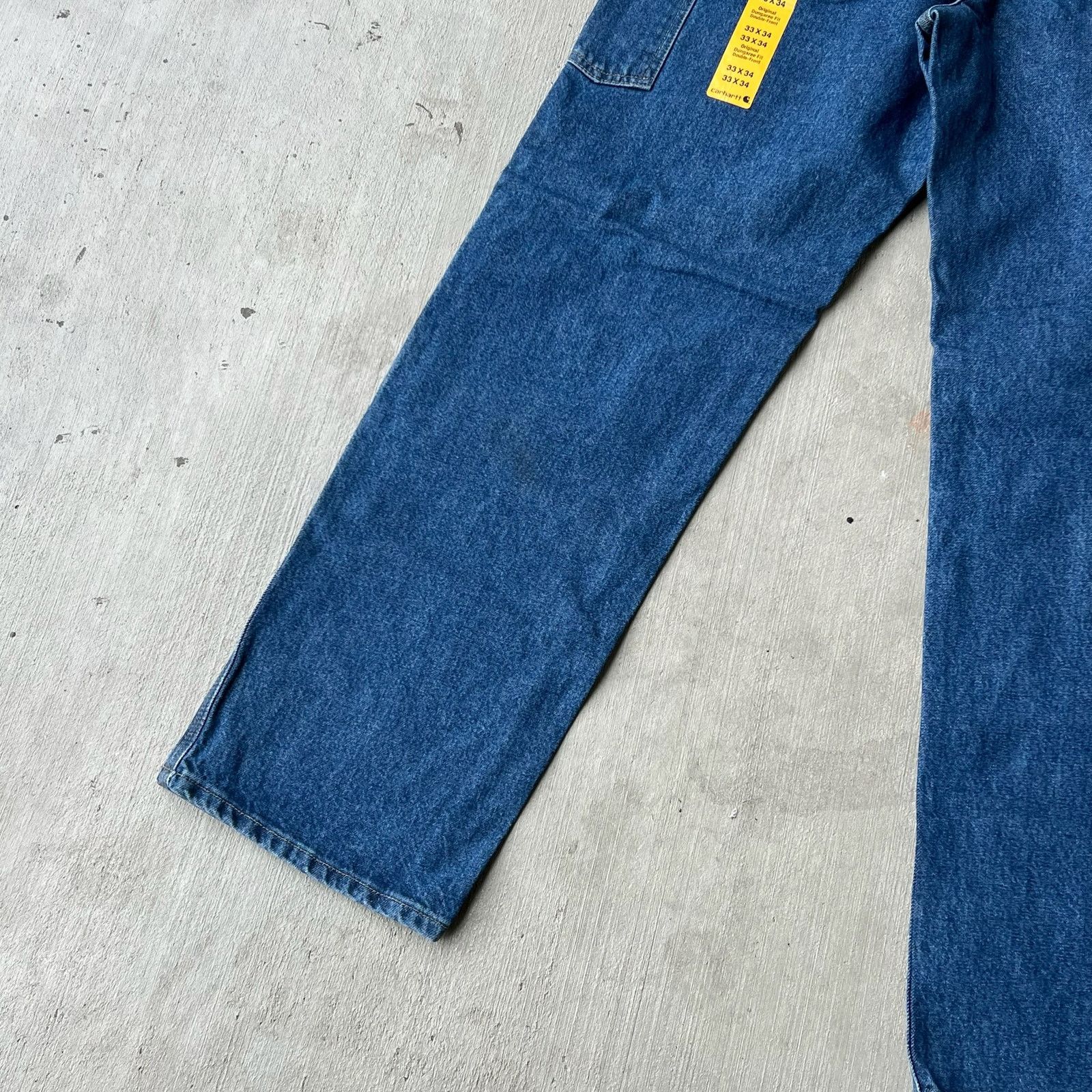 Carhartt × Vintage Carhartt denim blue jean double knee work carpenter pants Size US 31 - 7 Thumbnail