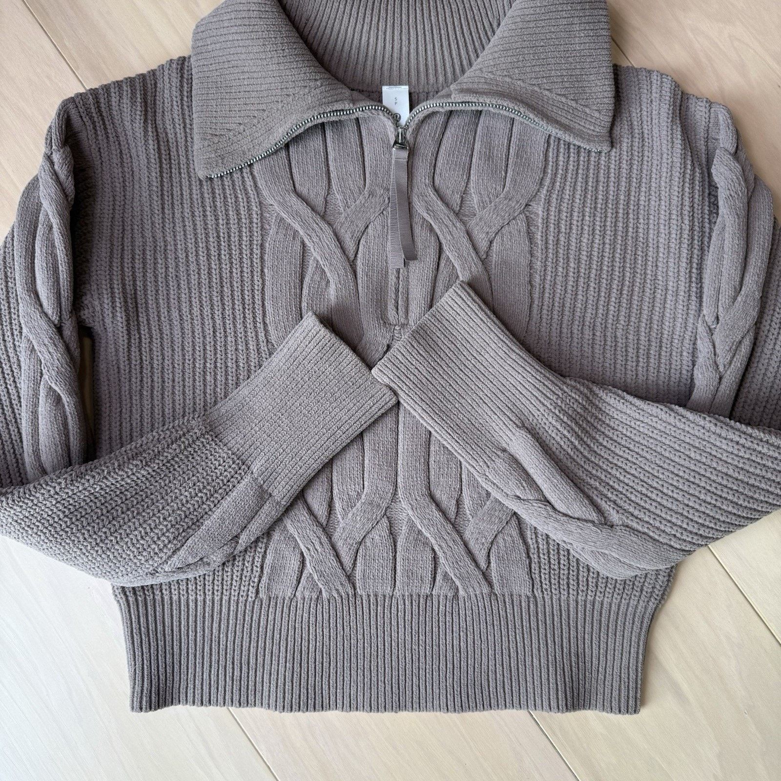 Lululemon Lululemon Cable Knit Oversized Half Zip Sweater Women's S Size S / US 4 / IT 40 - 5 Thumbnail