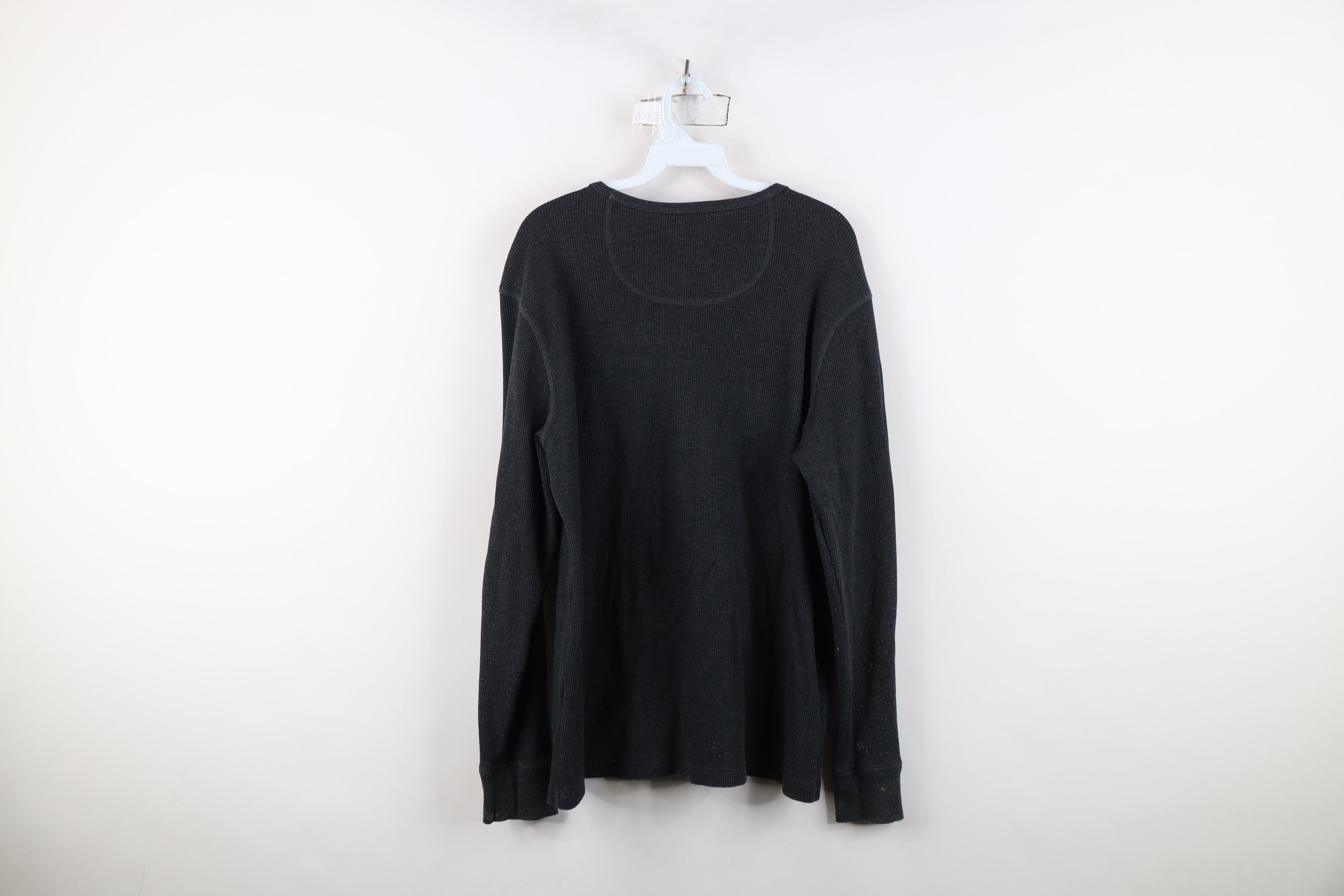Vintage Y2K Streetwear Blank Thermal Waffle Knit Long Sleeve T-Shirt Size US XL / EU 56 / 4 - 14 Thumbnail