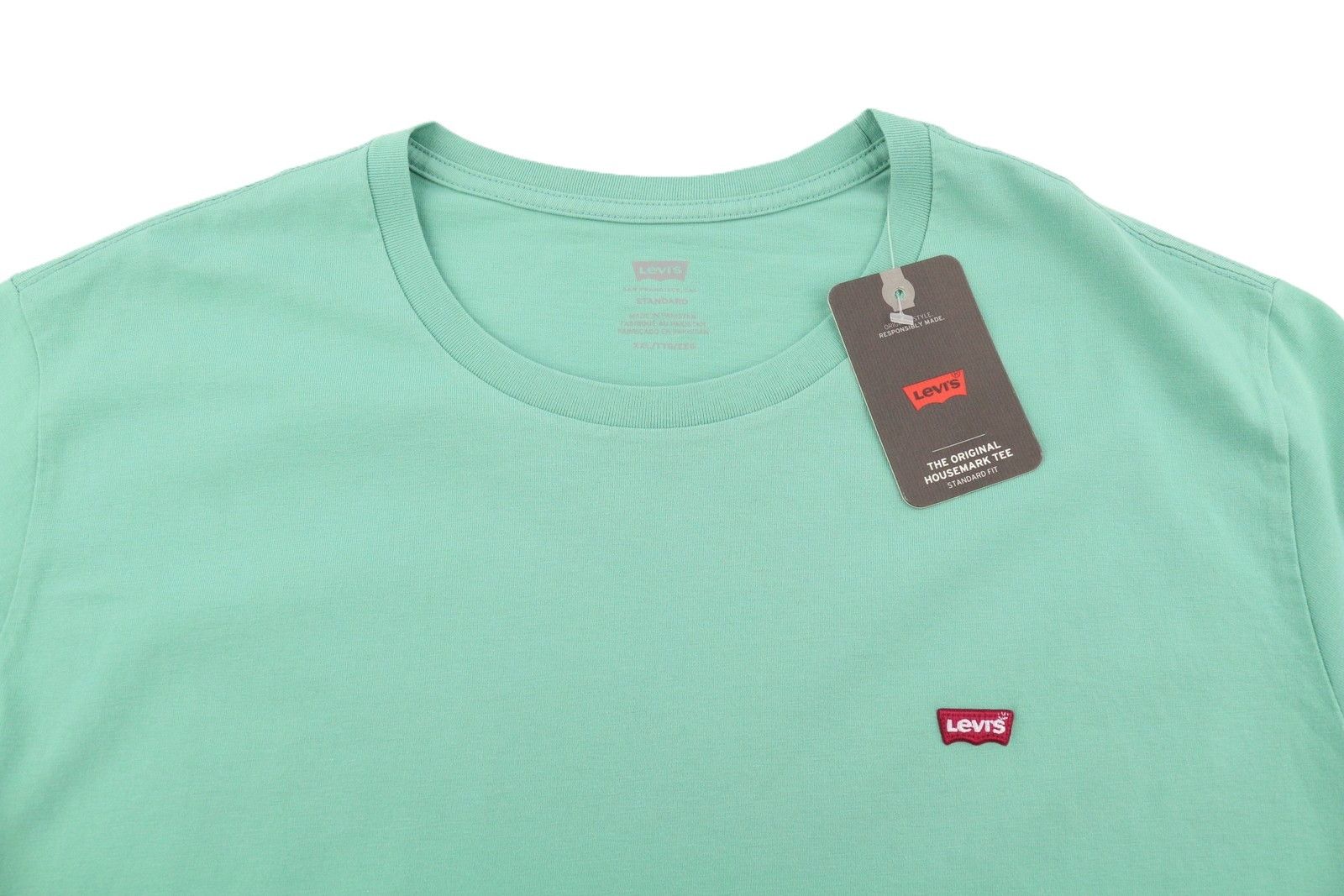 Levi's STANDARD 2XL Green Cotton Tricot Crew Neck 87864 Size US XXL / EU 58 / 5 - 5 Thumbnail