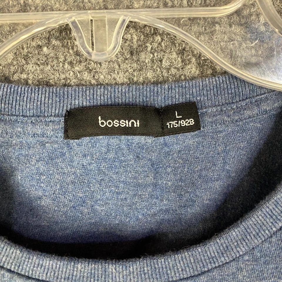Other Bossini T-Shirt Men's Large Long Sleeve Blue Casual Adults L Size US L / EU 52-54 / 3 - 3 Thumbnail