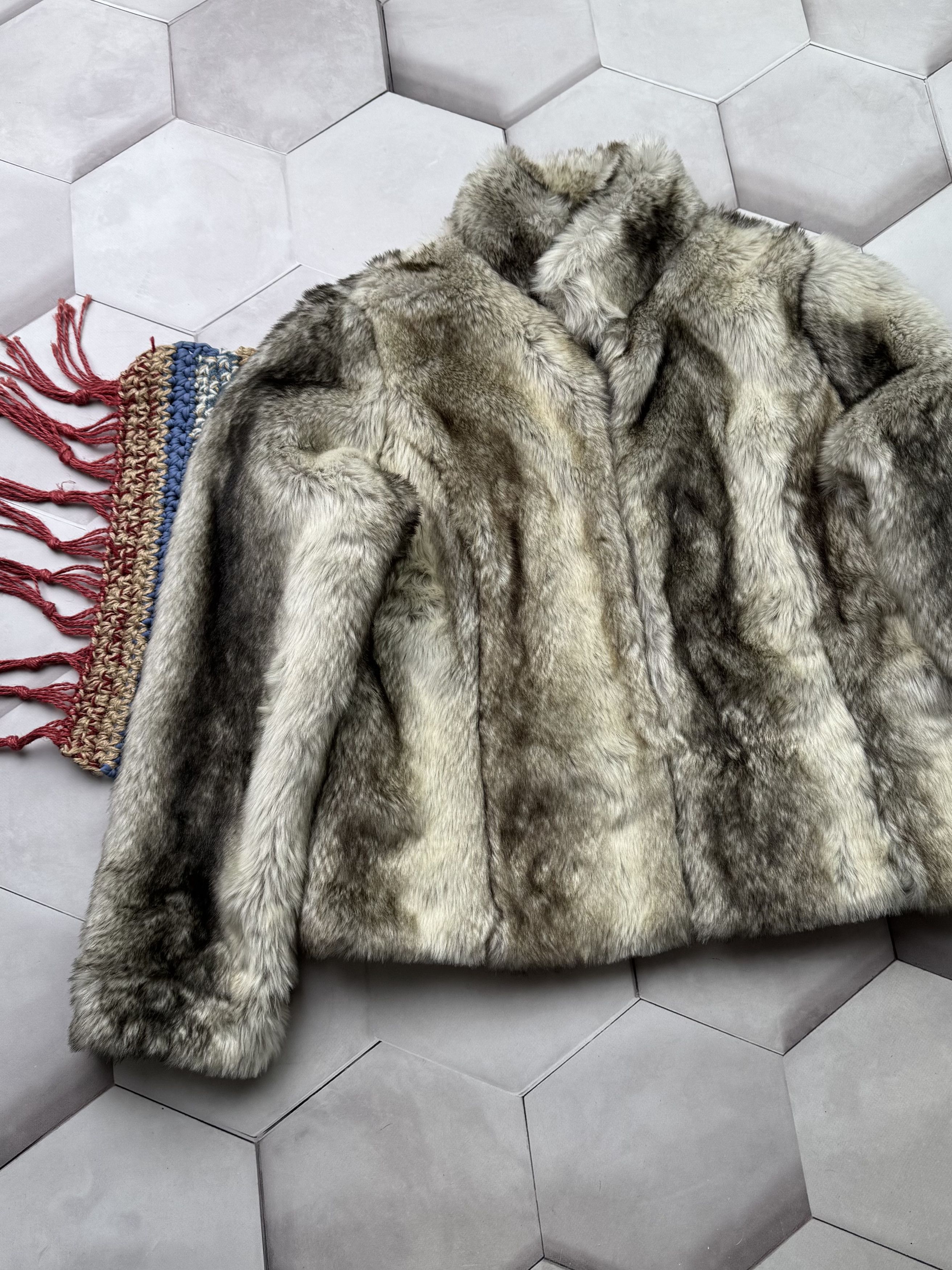 Vintage Vintage Faux Fur Jacket (E4) Size L / US 10 / IT 46 - 2 Thumbnail