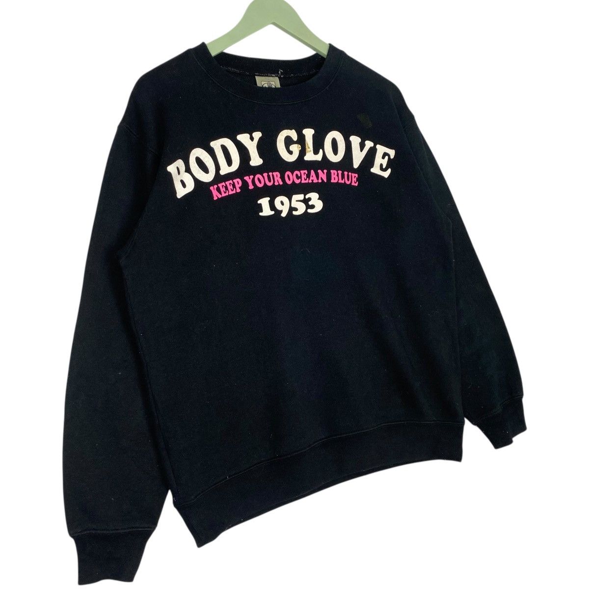 Vintage Vintage Body Glove Sweatshirt Crewneck Black Pullover Size M Size M / US 6-8 / IT 42-44 - 3 Thumbnail